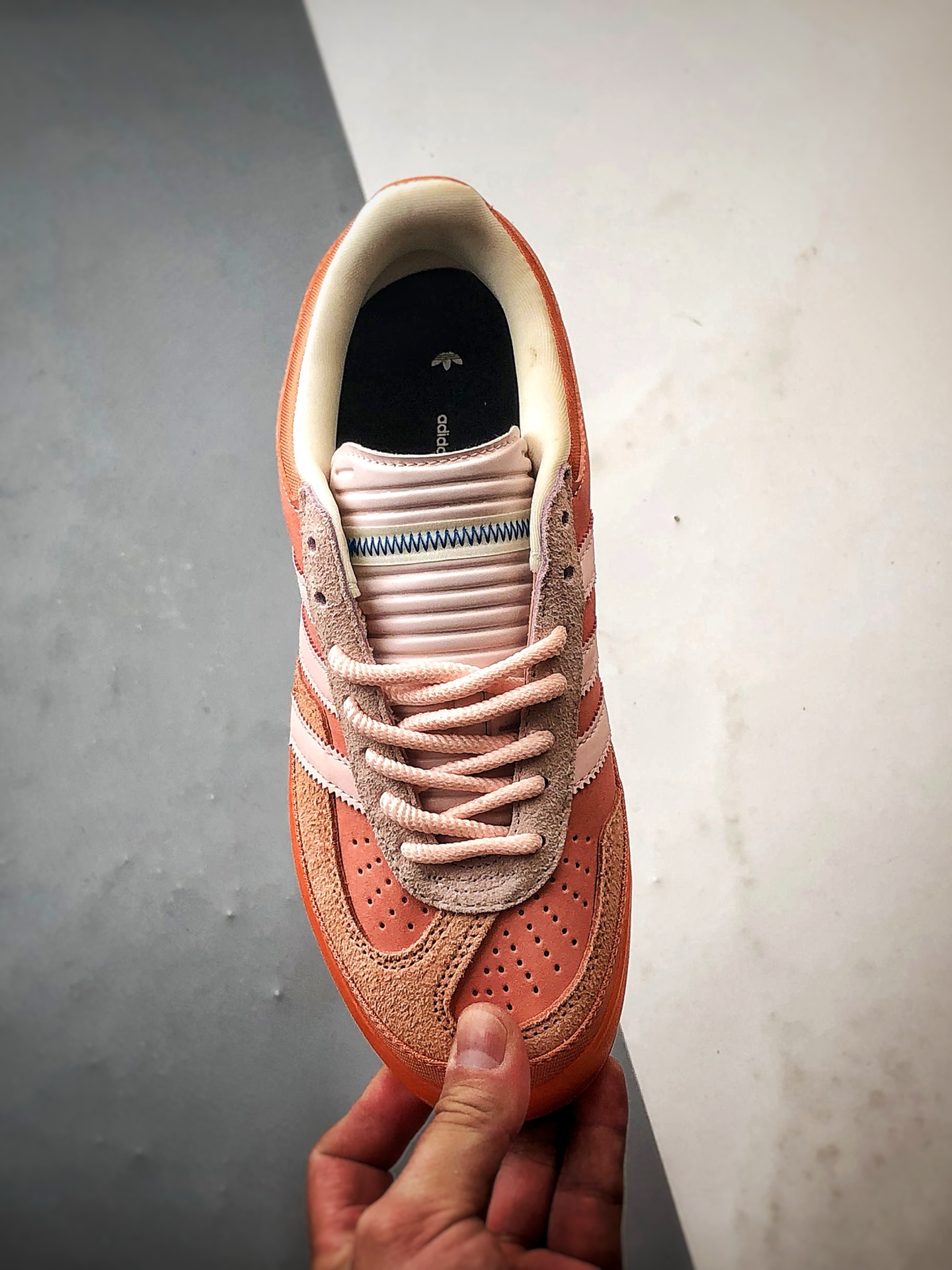 160 Bad Bunny x AD Originals Gazelle Indoor 红棕色 联名款三叶草复古休闲运动板鞋 JS5052