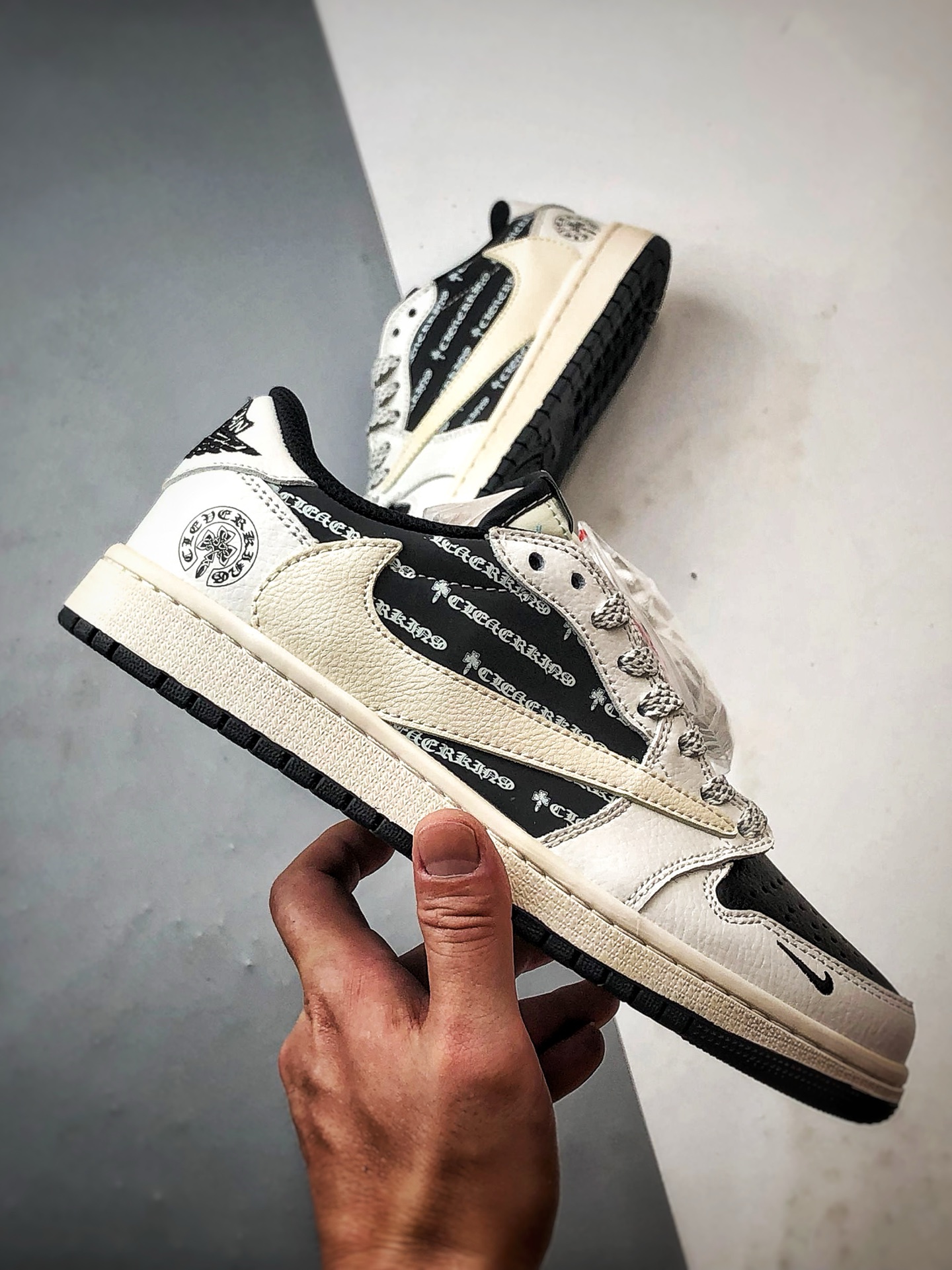 290 Air Jordan 1 Low ”高端定制” 克罗心黑白字母倒钩 DZ5899-010