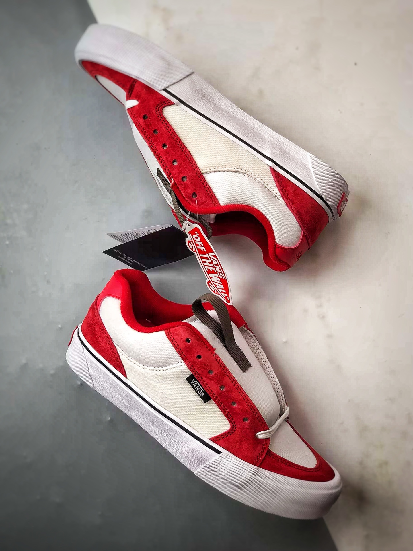 140 Vans Chukka Push 白红 官方新款 防滑低帮休闲滑板鞋