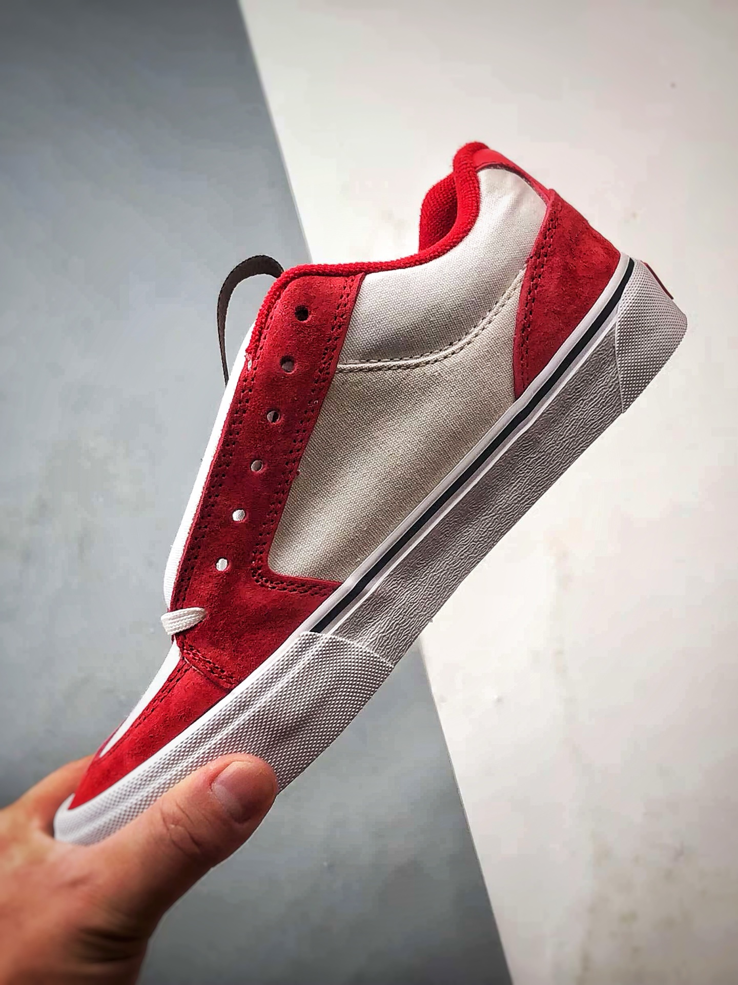140 Vans Chukka Push 白红 官方新款 防滑低帮休闲滑板鞋