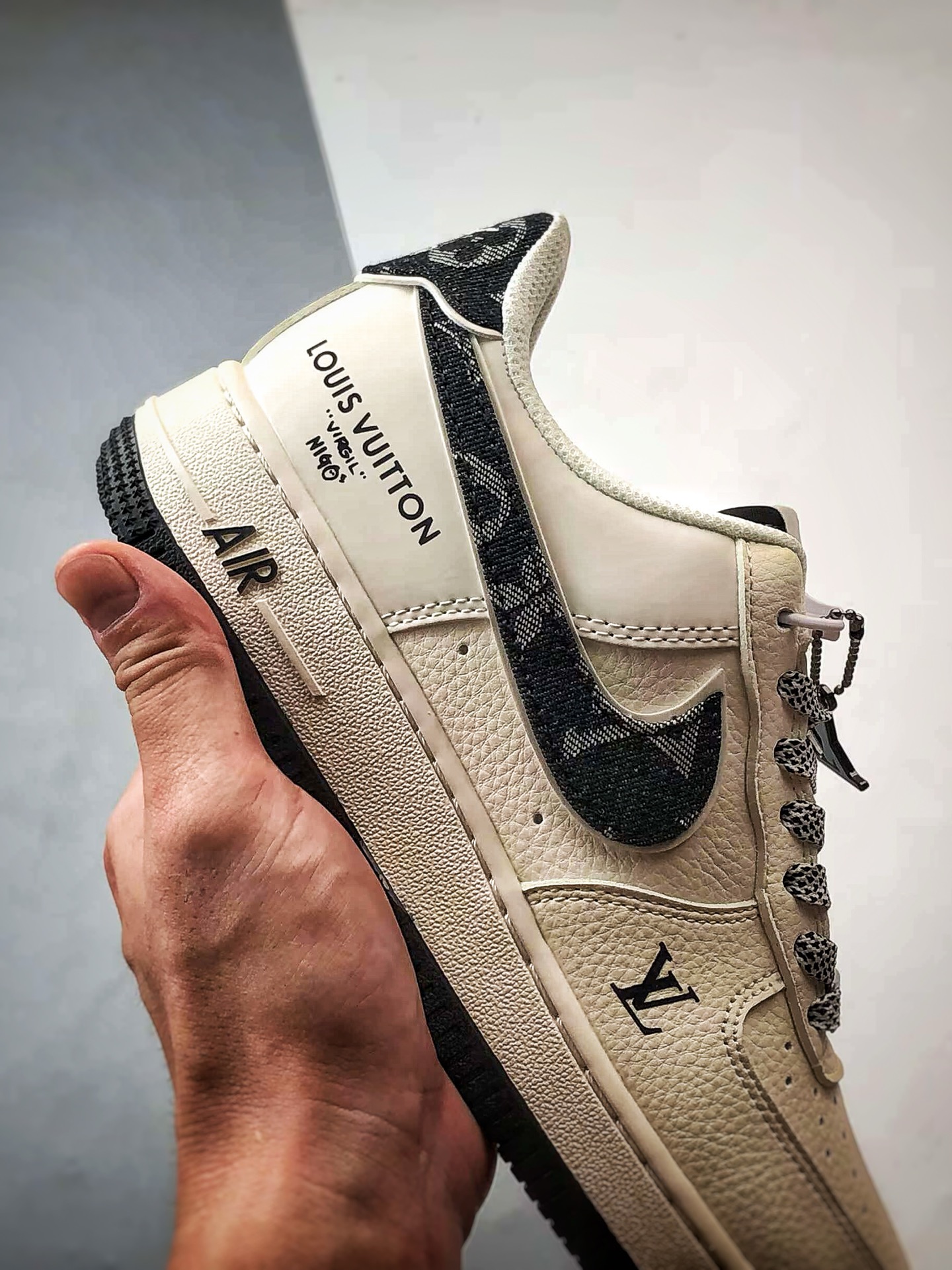 280 LV x Air Force 1 Low 白黑牛仔钩 SM6668-108