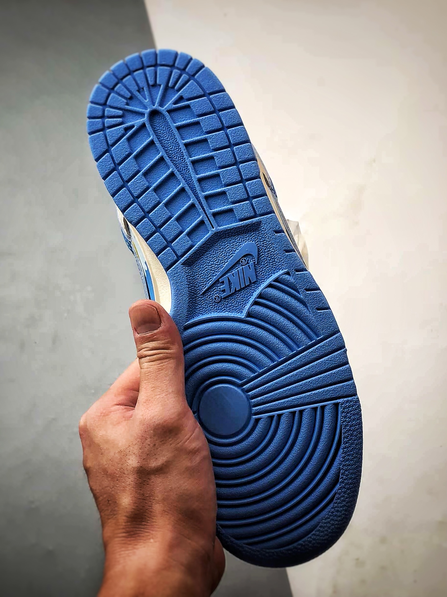 290 NK Dunk Low Retro ”DIY高端定制” 雏菊印花米白蓝 低帮休闲运动板鞋 SR2025-004