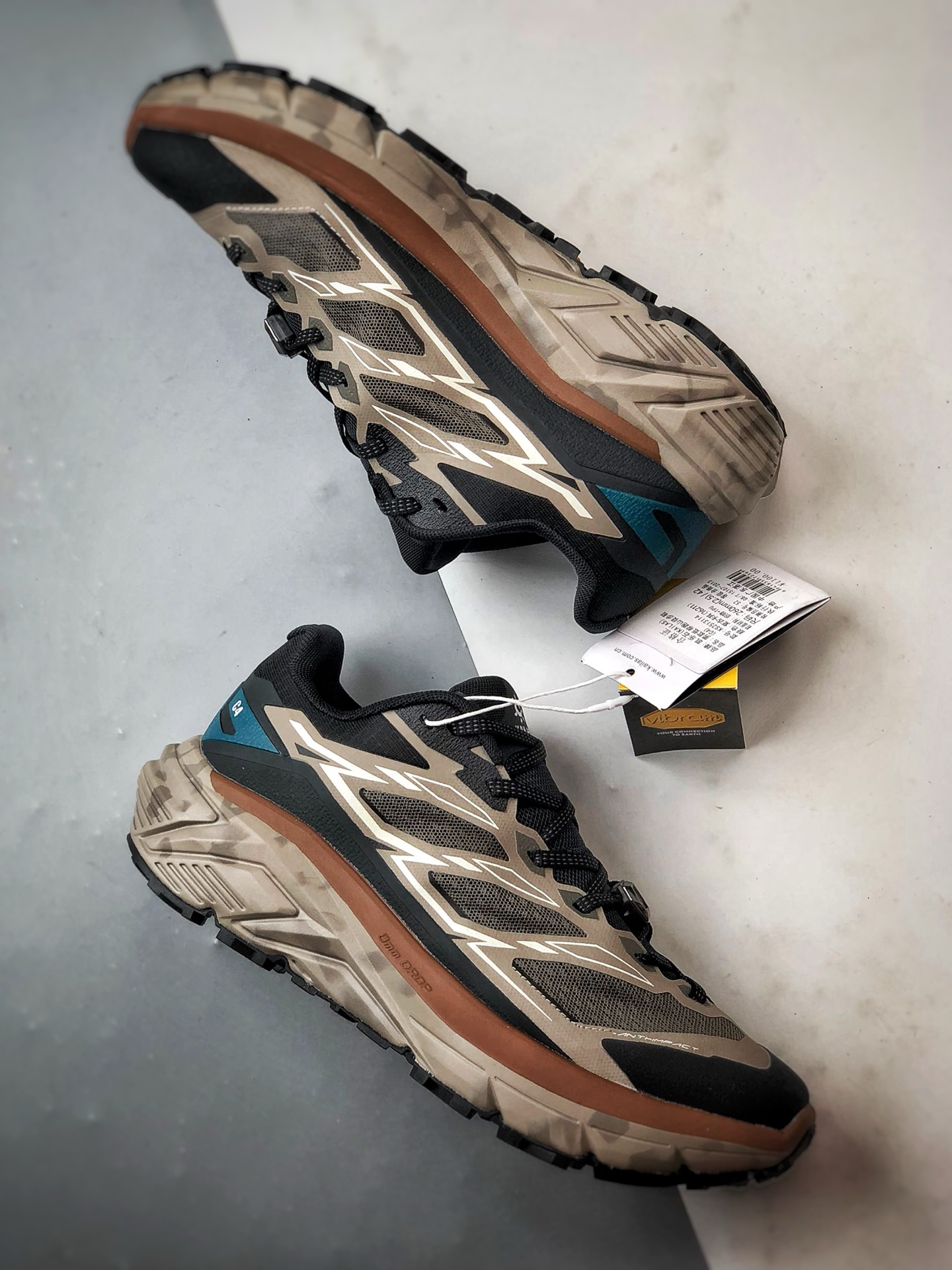 270 KAILAS C4 复古卡其 凯乐石 户外徒步越野机能跑鞋