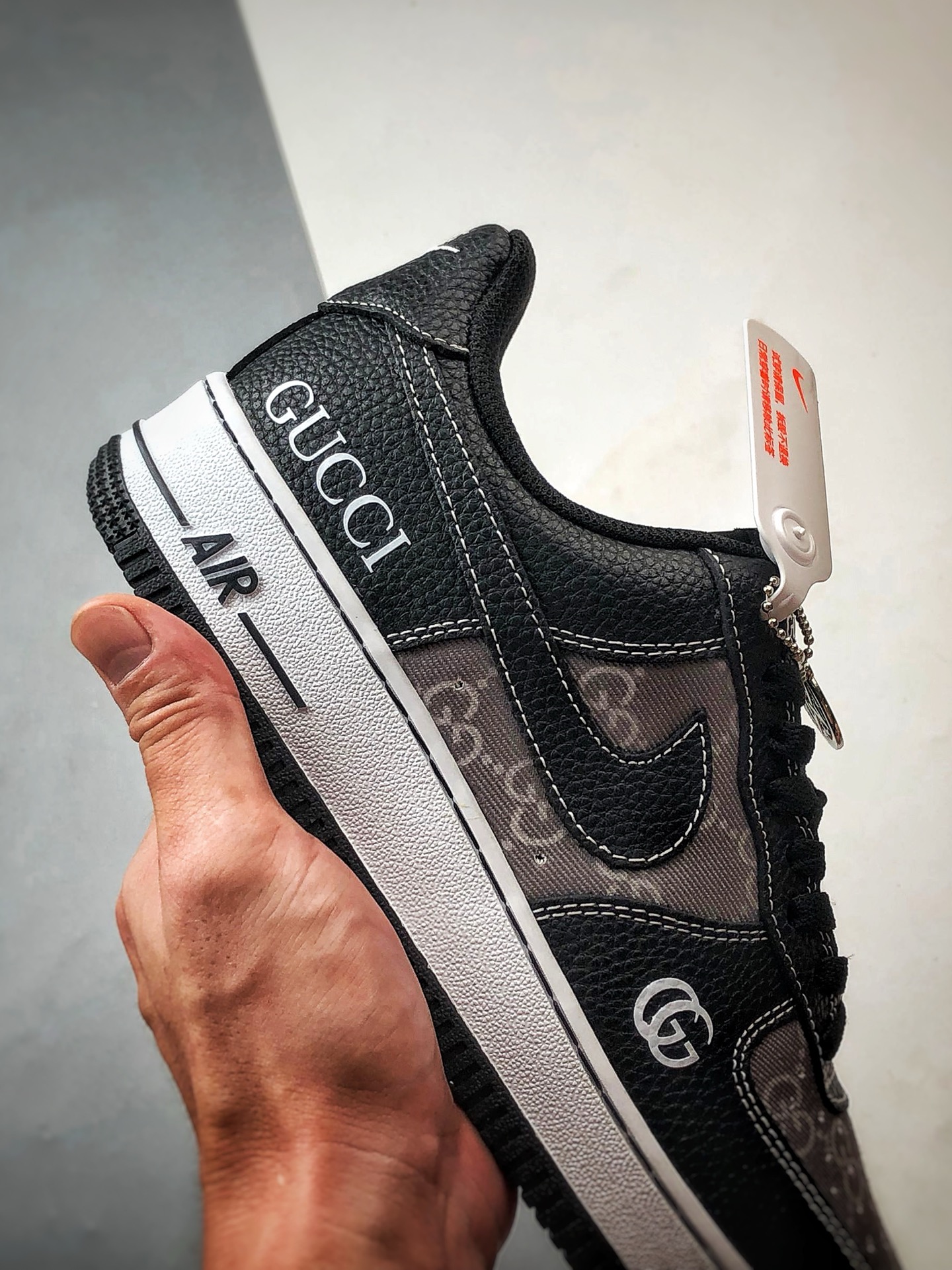 300 Gucci x Air Force 1 Low 黑灰印花 AH8462-002-Chinese UA Cheap High Quatity Brand Clothes Bags handbags Sneakers wholesale wholesaler seller from China Factory suppliers Fashion Clothing Shoes best Quality Beautiful Price 300 Gucci x Air Force 1 Low 黑灰印花 AH8462-002