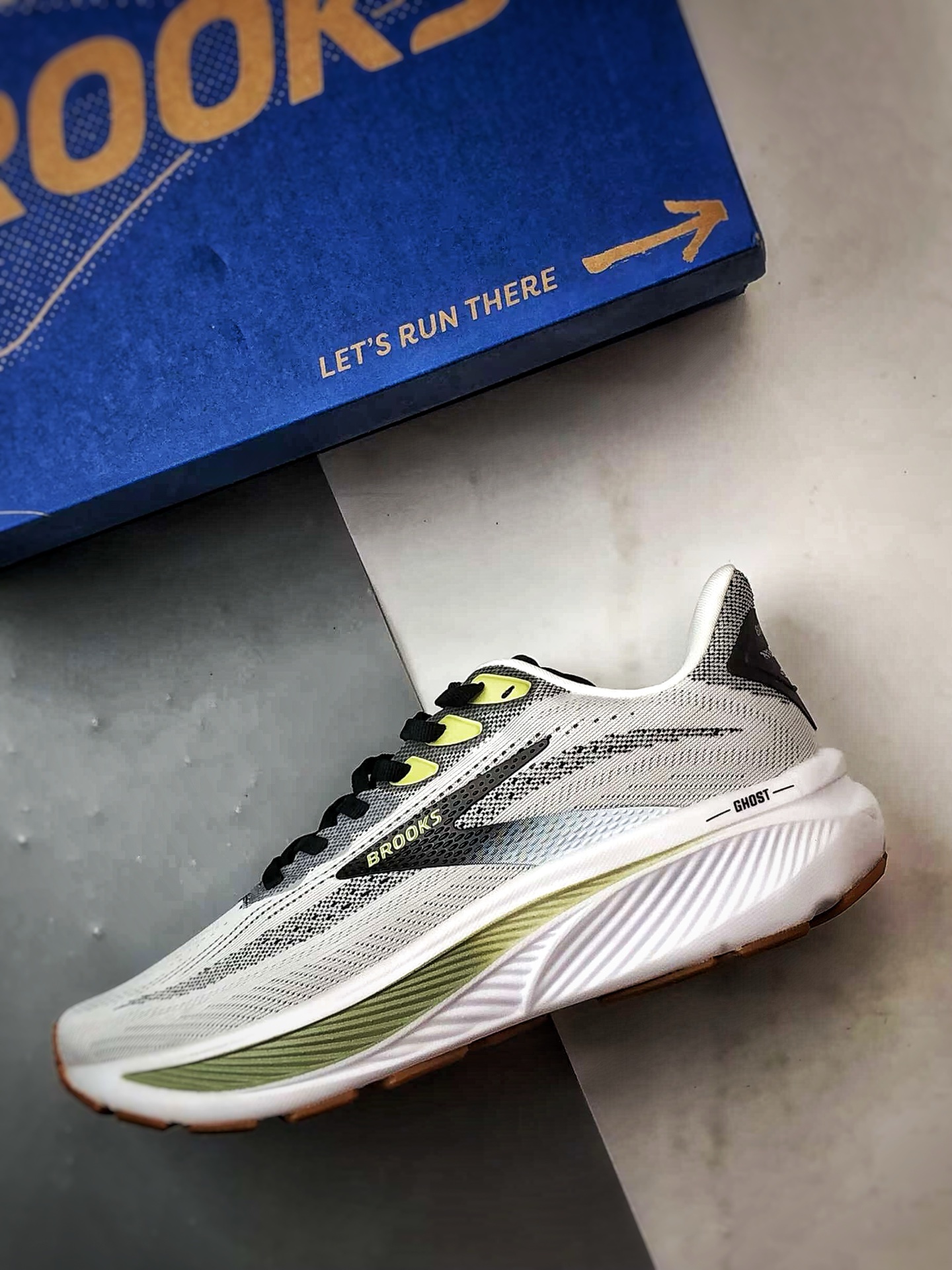 200 Brooks/布鲁克斯 Ghost17 灰黑绿 幽灵17时尚舒适休闲跑步鞋