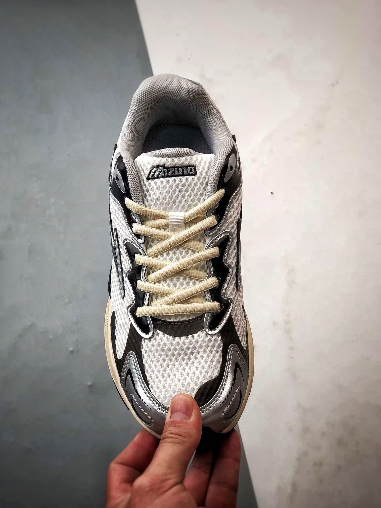 220 Oarism x Mizuno Racer S 米黑银 美津浓复古低帮透气休闲跑步鞋