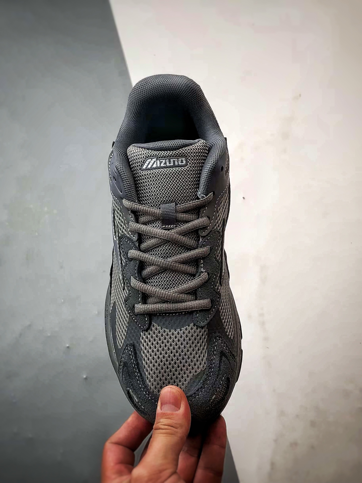 220 Mizuno Racer S 深灰 美津浓复古低帮透气休闲跑步鞋