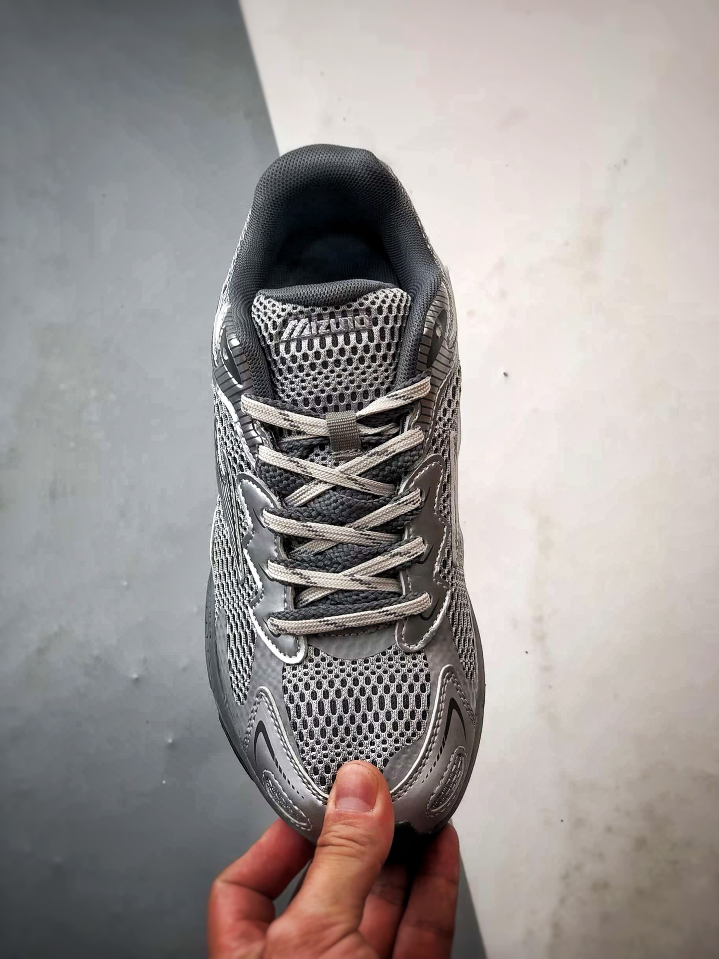 220 Mizuno Racer S 灰银 美津浓复古低帮透气休闲跑步鞋