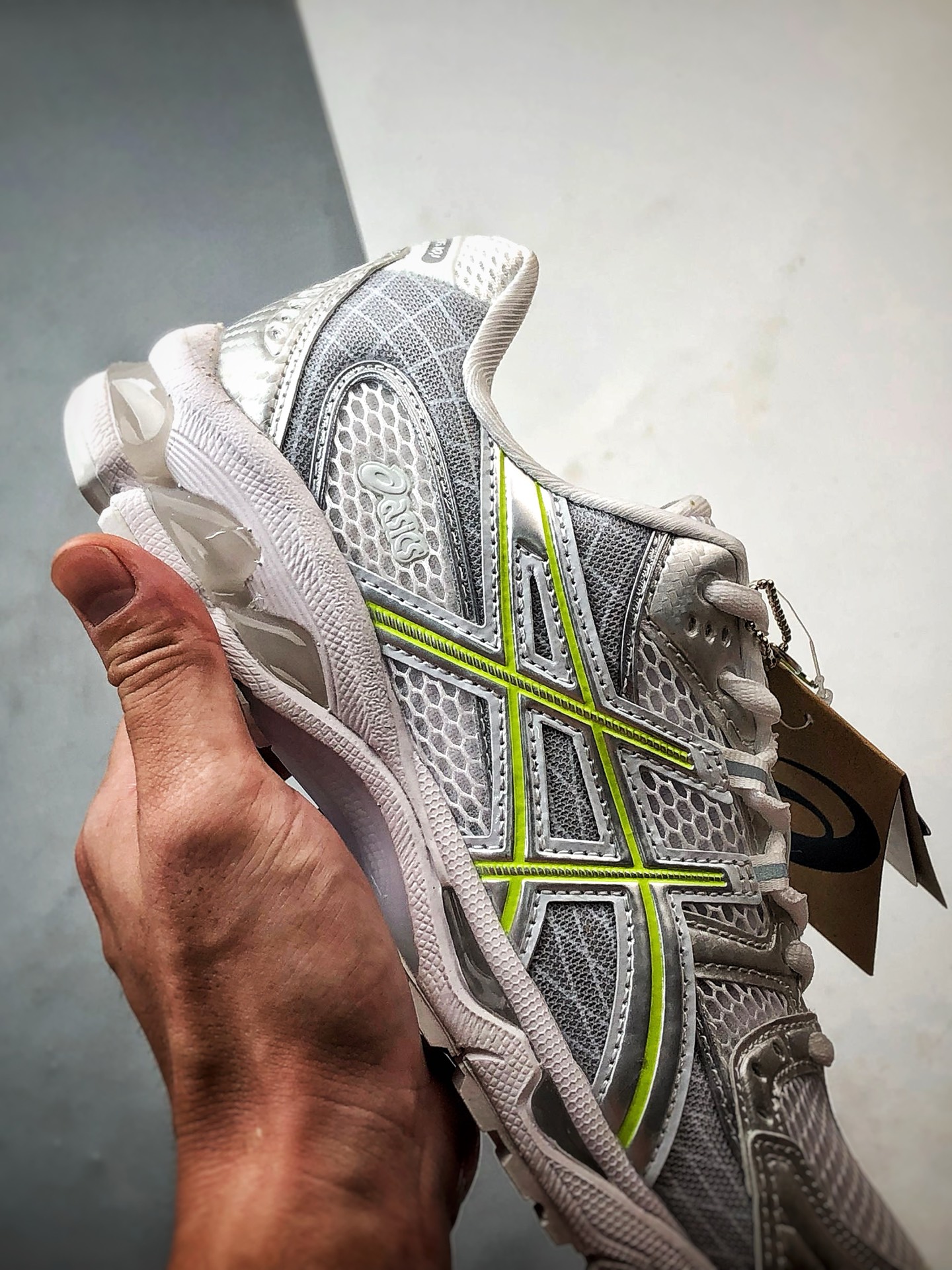 230 KITH x Asics Gel-Nimbus 10.1 白银黄 亚瑟士复古先锋潮流拼接休闲跑步鞋 1203A844-100-Chinese UA Cheap High Quatity Brand Clothes Bags handbags Sneakers wholesale wholesaler seller from China Factory suppliers Fashion Clothing Shoes best Quality Beautiful Price 230 KITH x Asics Gel-Nimbus 10.1 白银黄 亚瑟士复古先锋潮流拼接休闲跑步鞋 1203A844-100