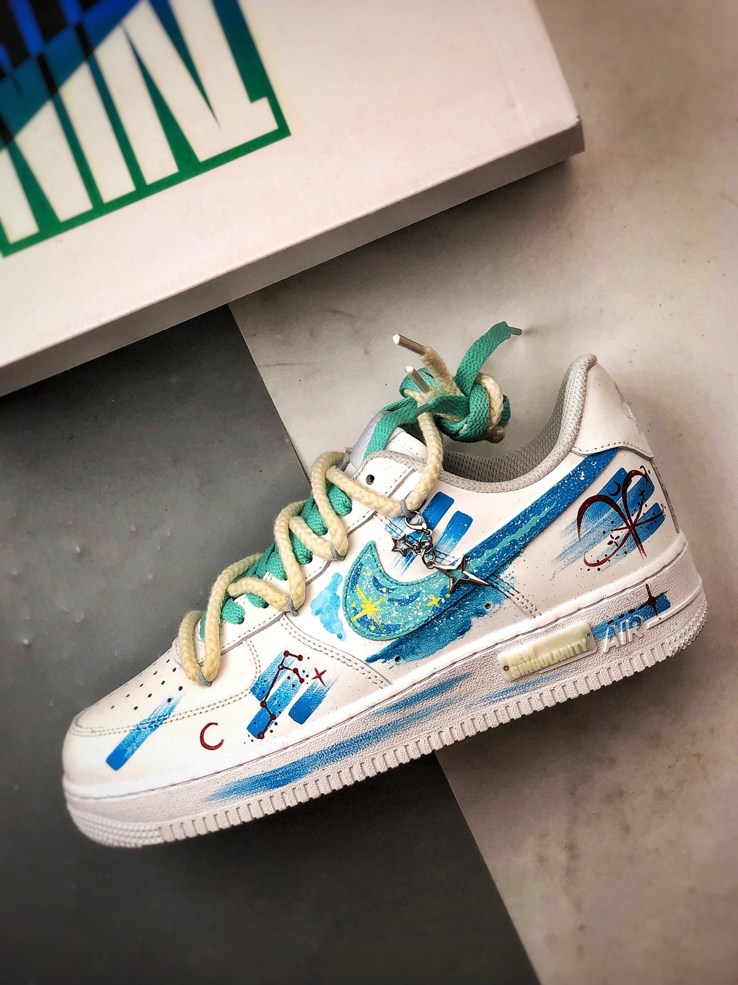 280 Air Force 1 '07 Low 白羊座解构 十二星座手绘涂鸦系列 空军一号定制板鞋