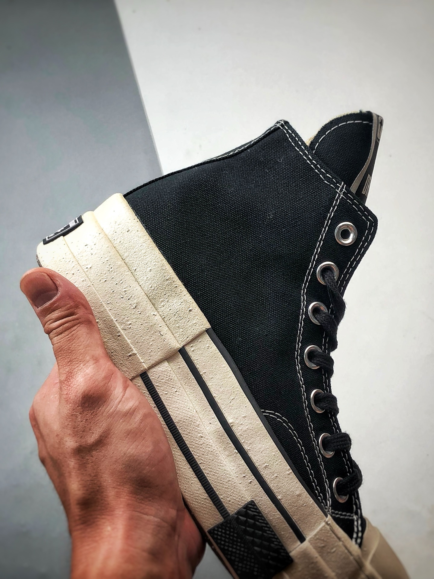 180 Rick Owens DRKSHDW x Converse Chuck 70 DBL Drksta 黑色 简约潮流高帮休闲帆布鞋 A04954C