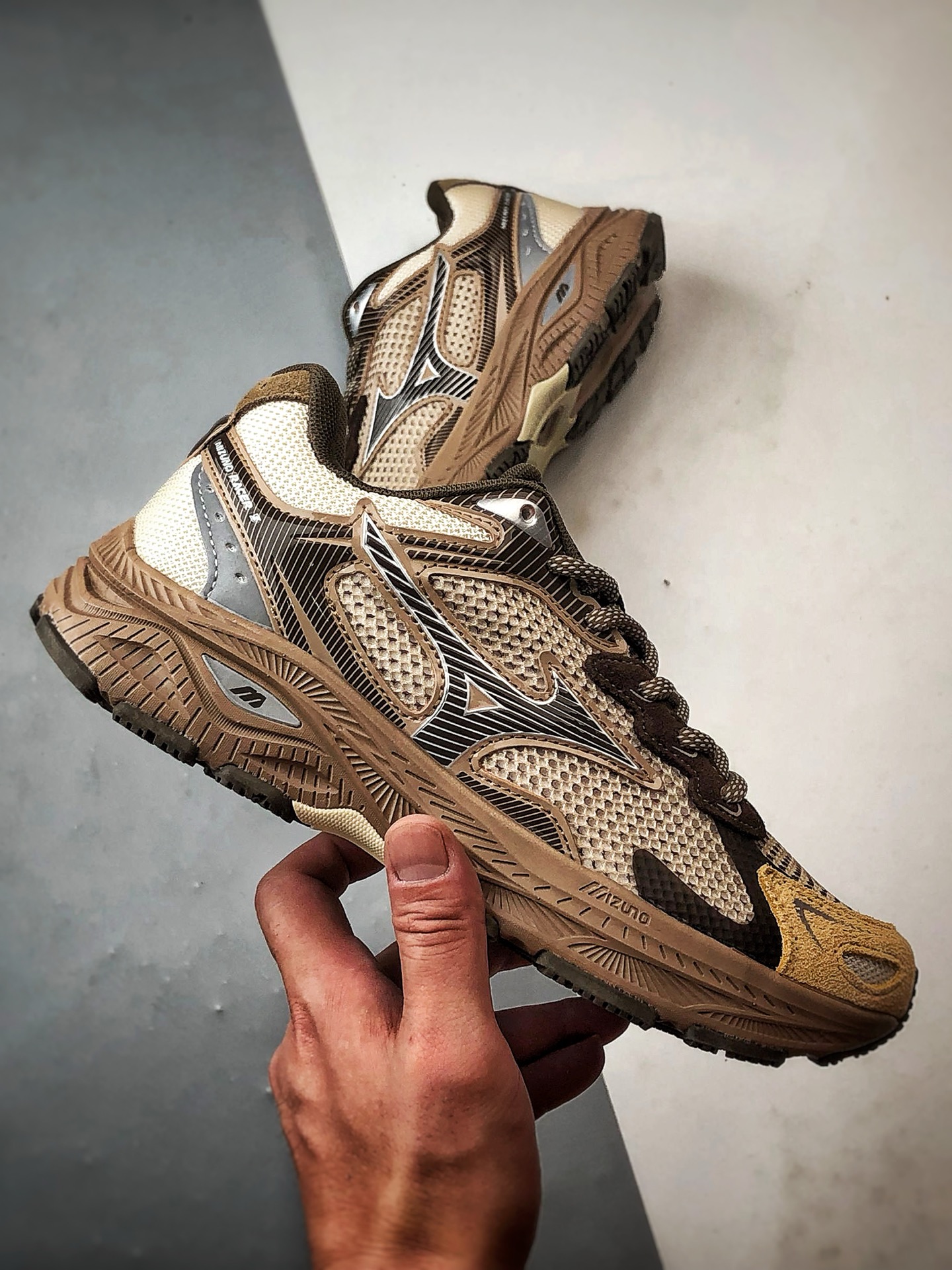 220 Mizuno Racer S 栗色 美津浓复古低帮透气休闲跑步鞋