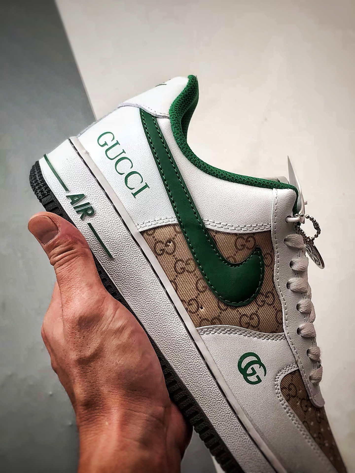 280 Gucci x Air Force 1 Low 老花白棕绿 AH8462-004