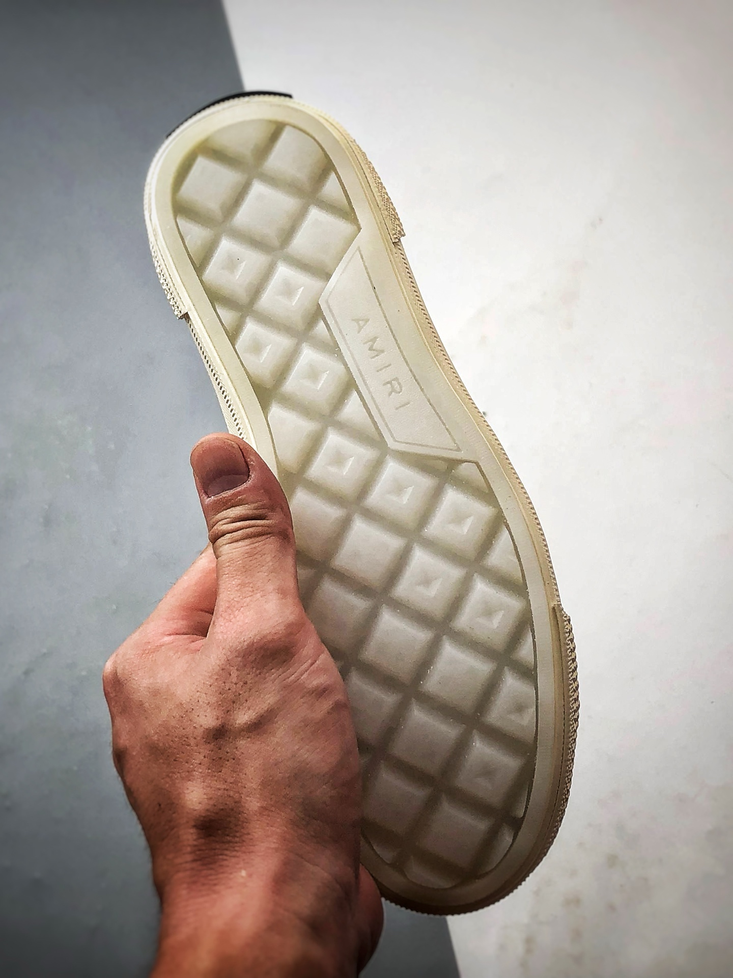 220 AMIRI Ma Court Hi 黑白拼接 埃米尔厚底刺绣复古情侣休闲鞋 AMFOSR1099-004