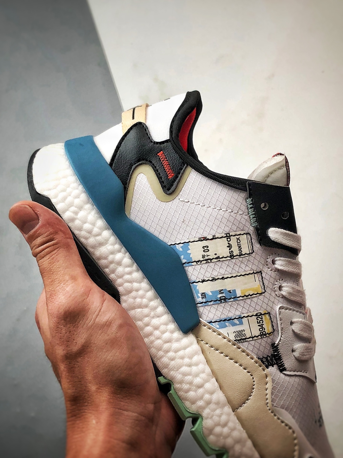 190 AD Originals Nite Jogger 白蓝 三叶草夜行者复古休闲跑步鞋 GW4229-Chinese UA Cheap High Quatity Brand Clothes Bags handbags Sneakers wholesale wholesaler seller from China Factory suppliers Fashion Clothing Shoes best Quality Beautiful Price 190 AD Originals Nite Jogger 白蓝 三叶草夜行者复古休闲跑步鞋 GW4229