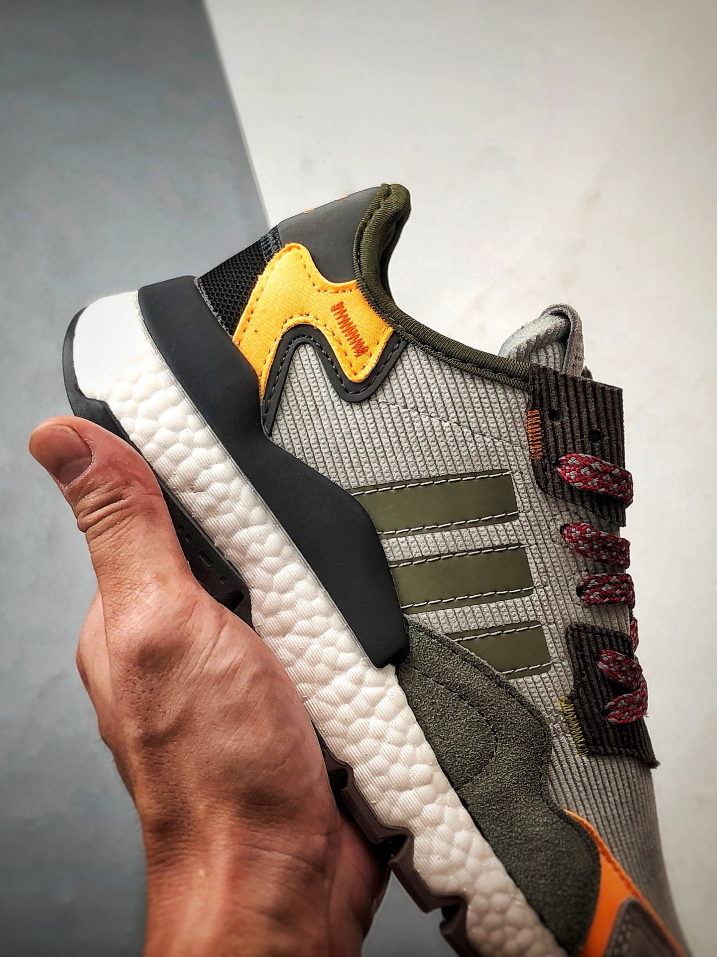 190 AD Originals Nite Jogger 灰褐黄 三叶草夜行者复古休闲跑步鞋 FZ1959