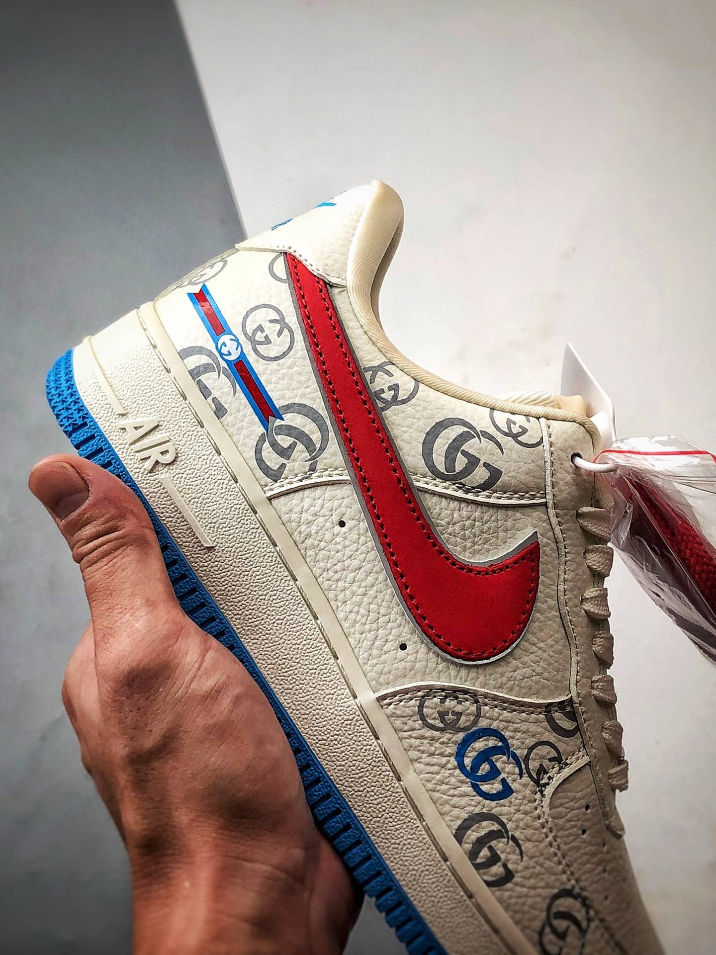 280 Gucci x Air Force 1 Low 印花白蓝红 SC0601-572