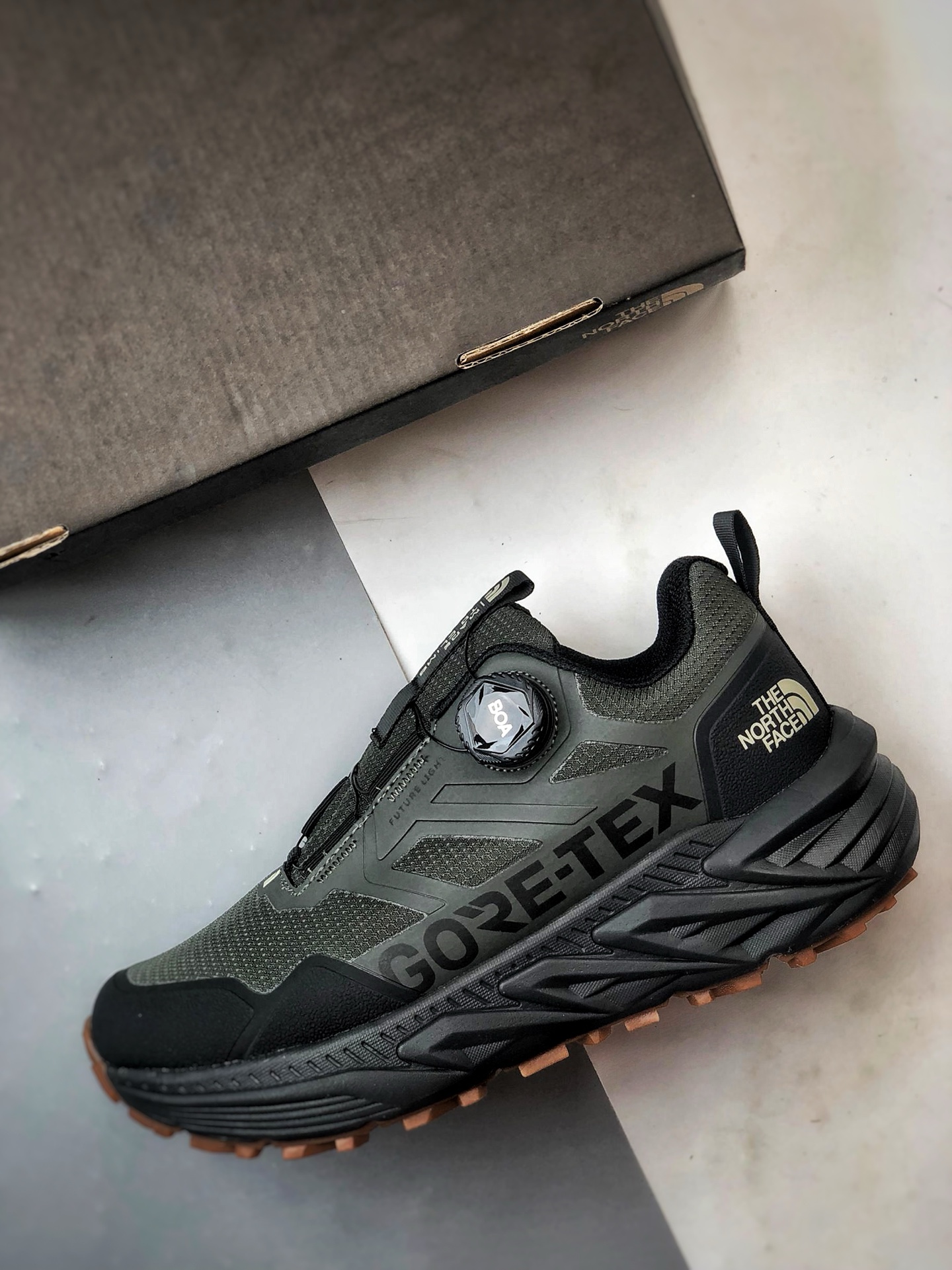 260 北面The North Face 墨绿黑 乐斯菲斯户外运动登山越野徒步鞋