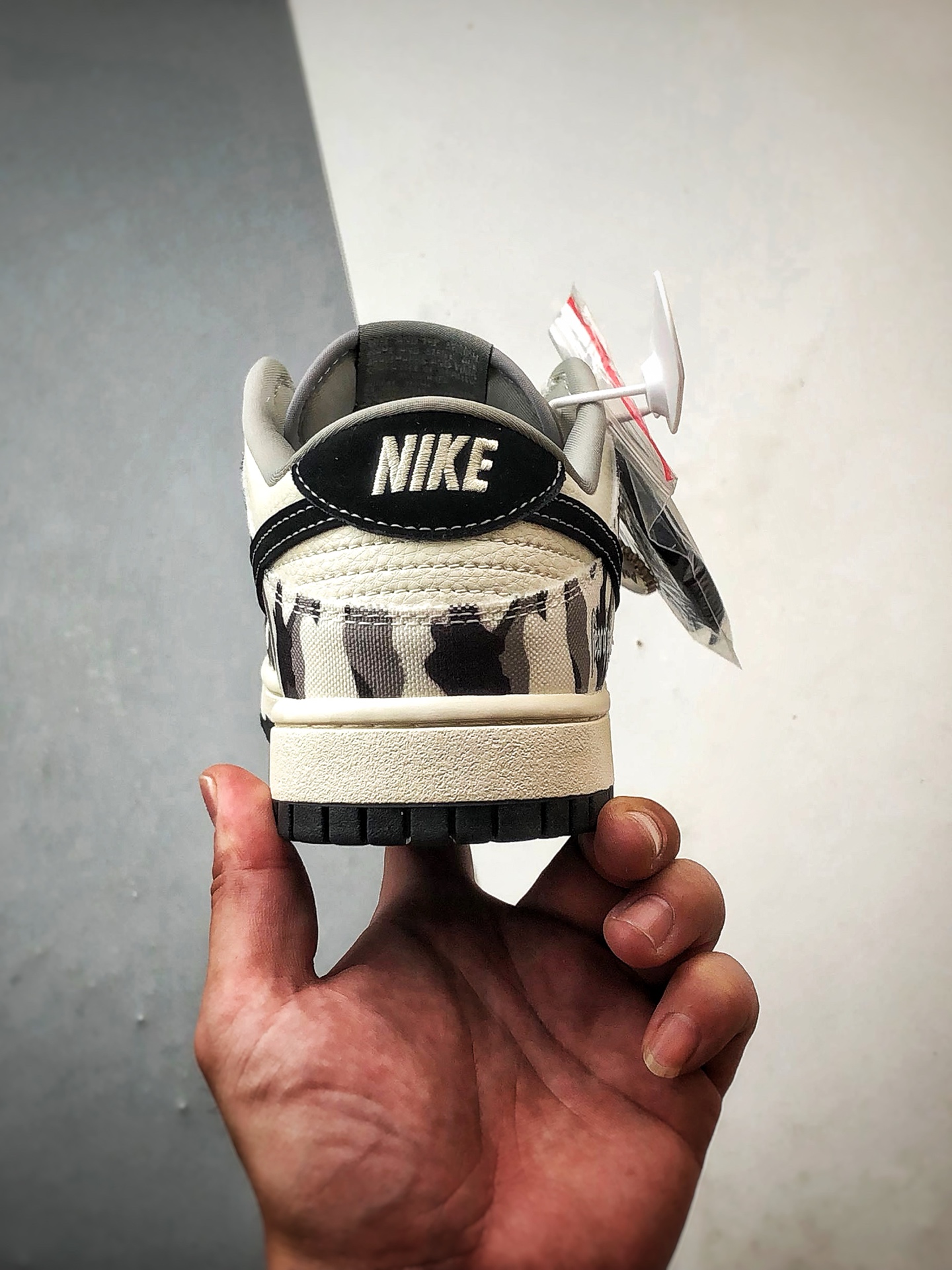 290 NK Dunk Low Retro ”DIY高端定制” FOG米白黑迷彩 低帮休闲运动板鞋 SR2025-002