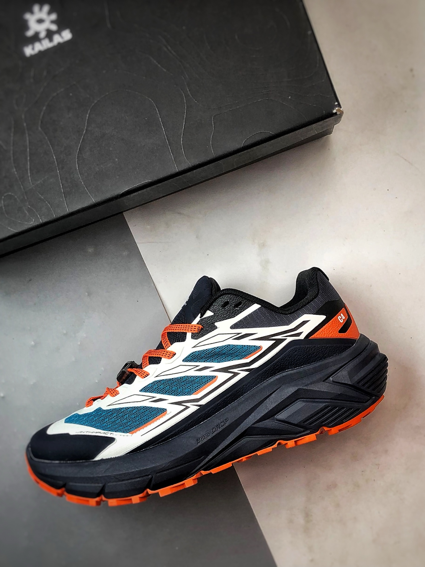 270 KAILAS C4 海洋深蓝 凯乐石 户外徒步越野机能跑鞋