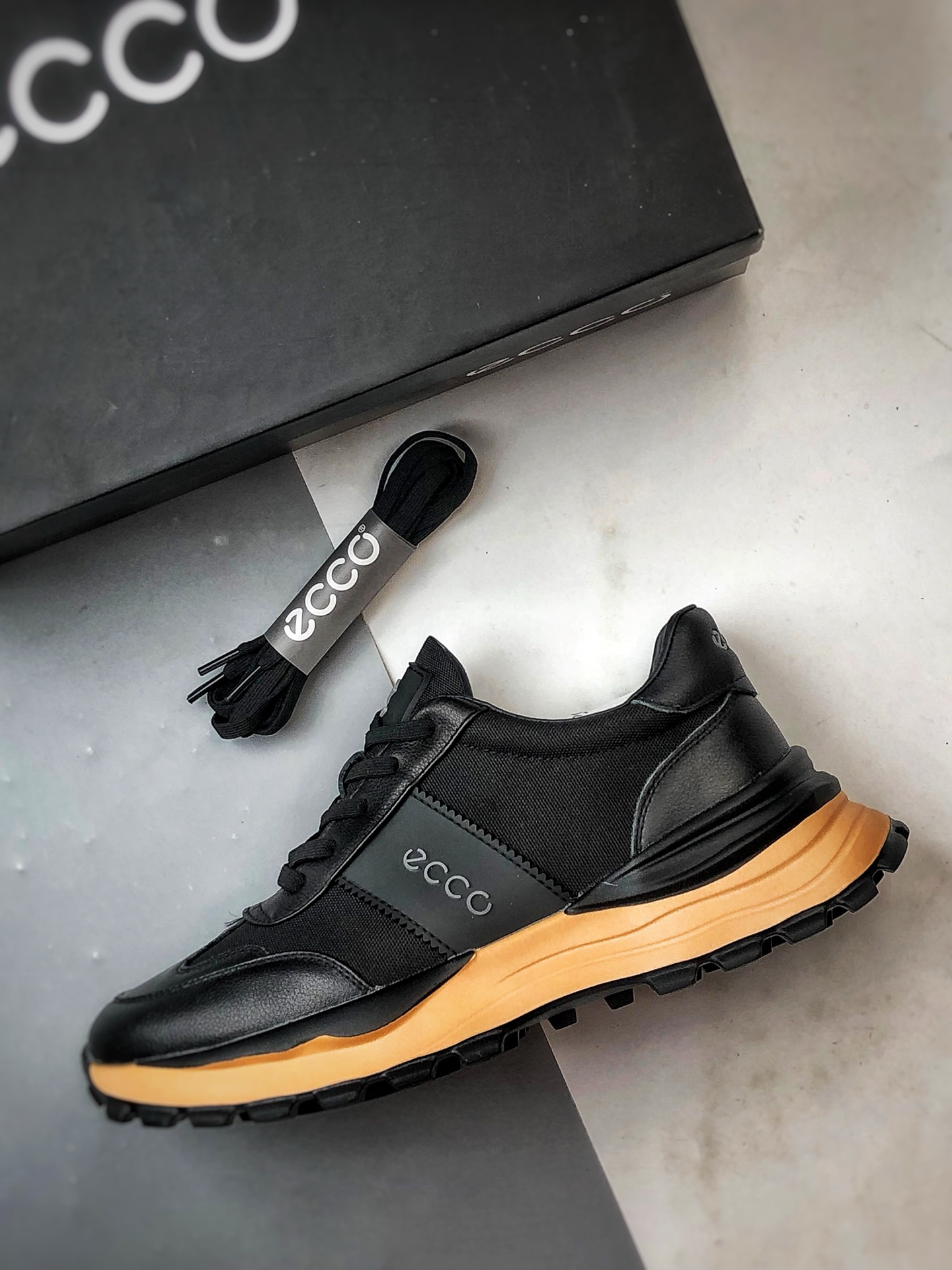 300 Ecco/爱步 黄景瑜同款 四季款华夫阿甘鞋休闲复古跑鞋 7565580