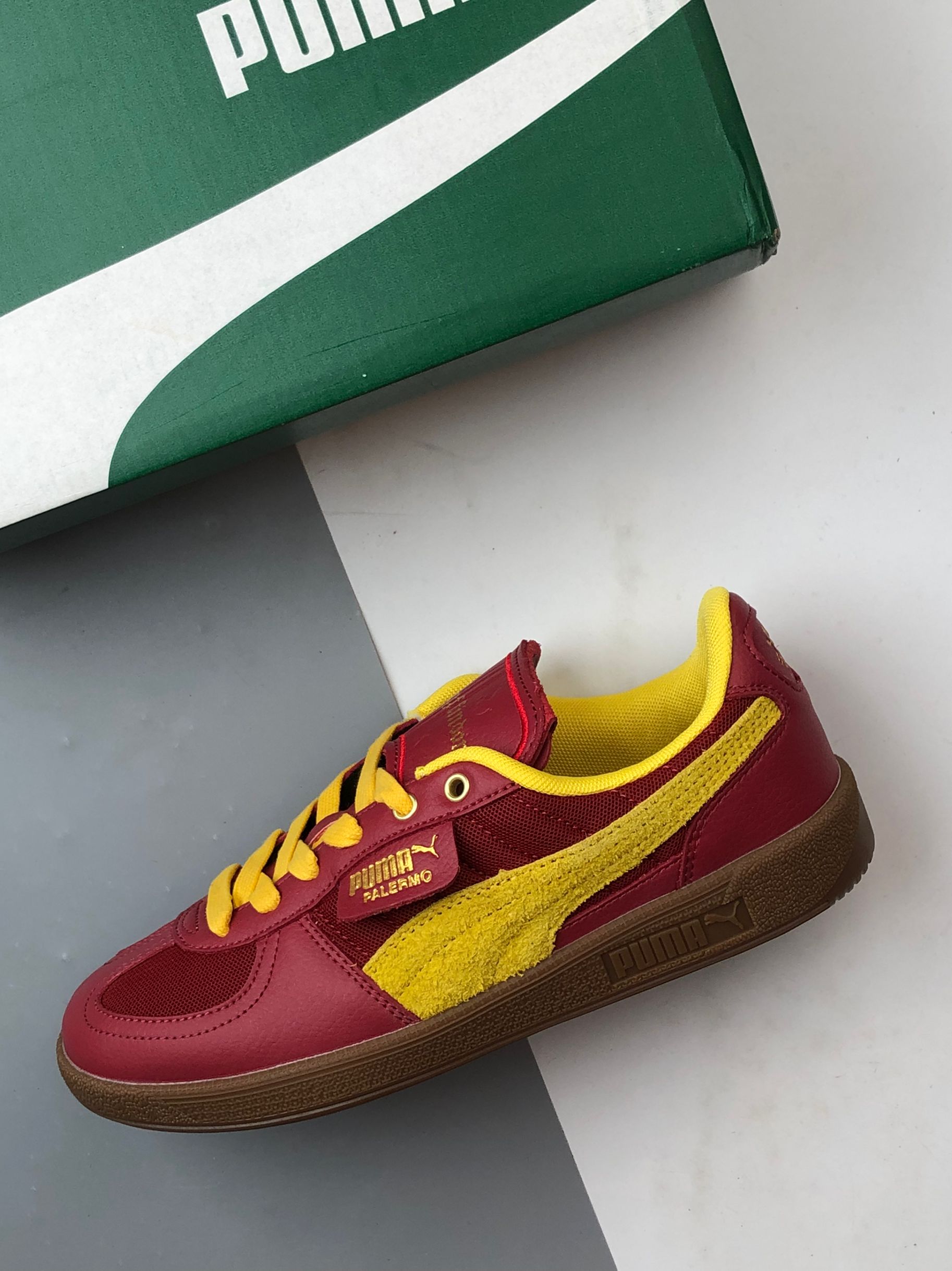 170 Hrry Potter x Puma Palermo 深红色 联名舒适百搭低帮德训板鞋 4001209-01