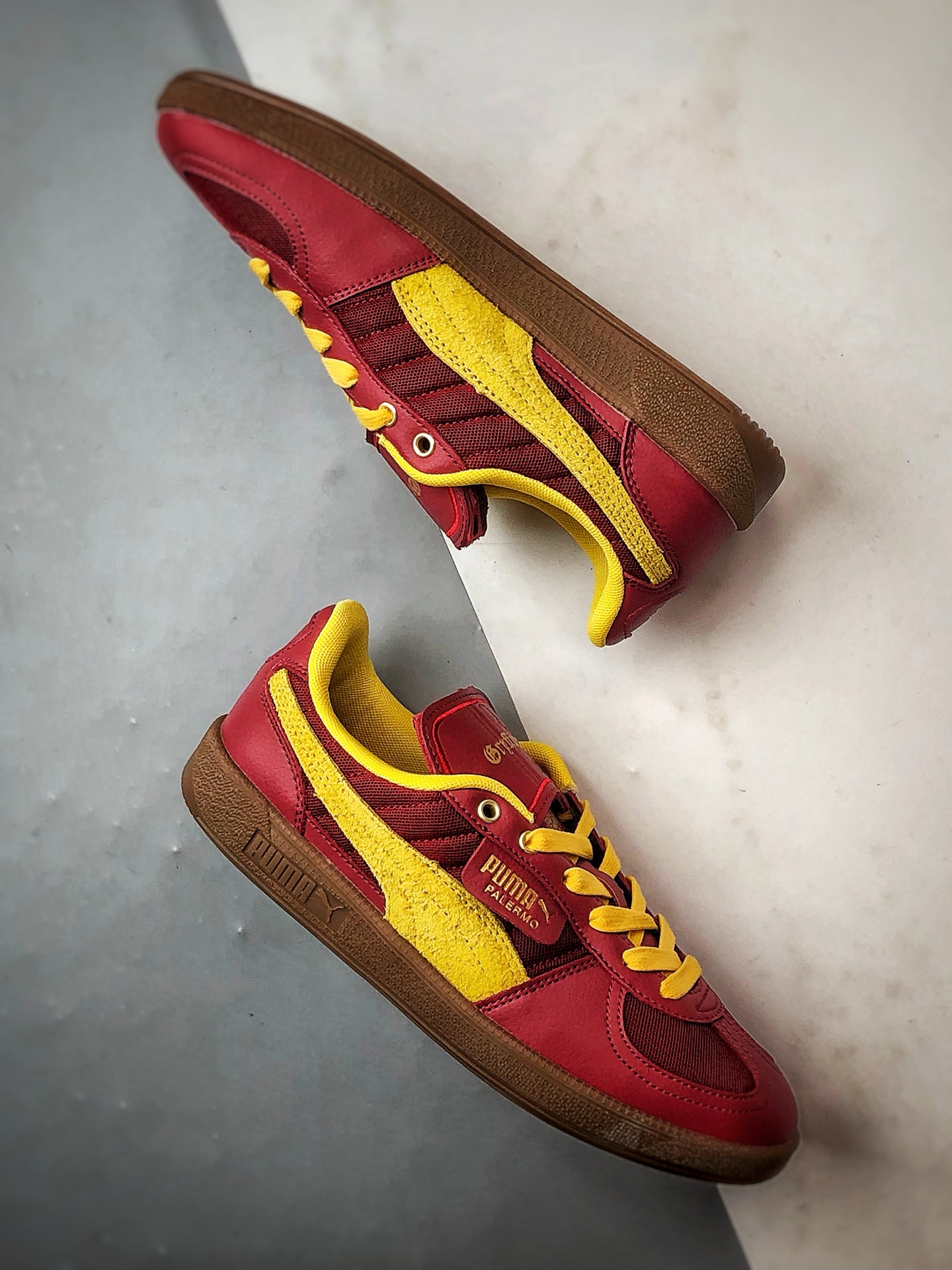 170 Hrry Potter x Puma Palermo 深红色 联名舒适百搭低帮德训板鞋 4001209-01