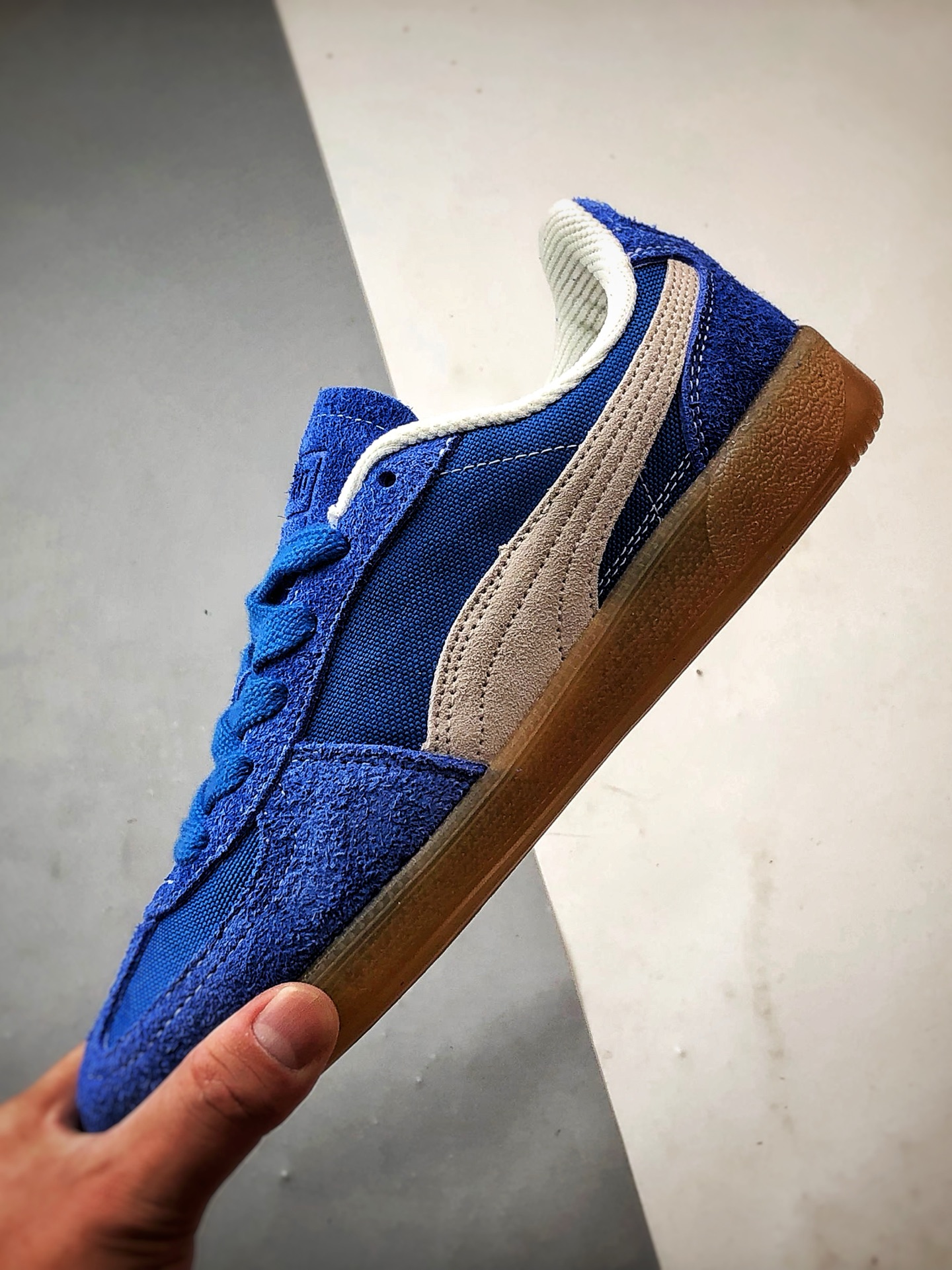 170 Puma Palermo 蓝米 舒适百搭低帮德训板鞋 396841-01