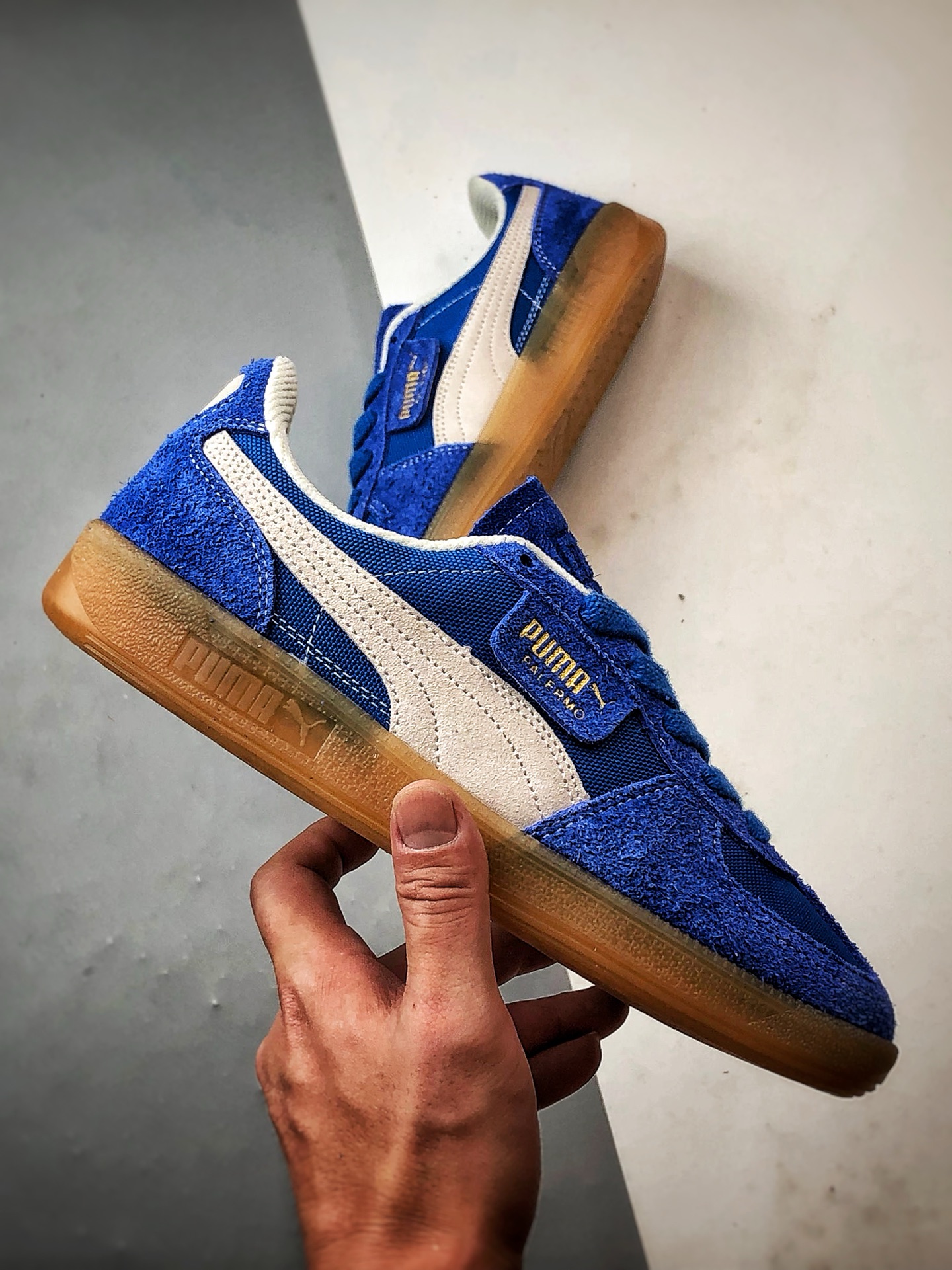 170 Puma Palermo 蓝米 舒适百搭低帮德训板鞋 396841-01