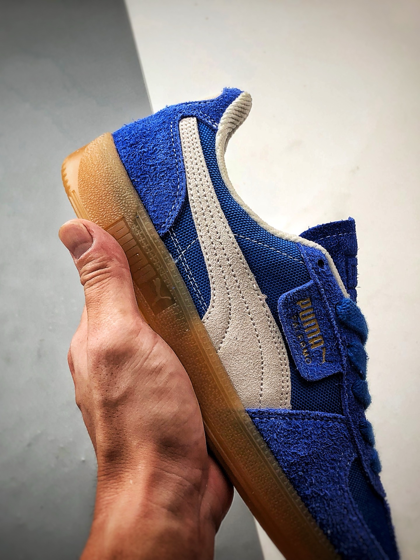 170 Puma Palermo 蓝米 舒适百搭低帮德训板鞋 396841-01