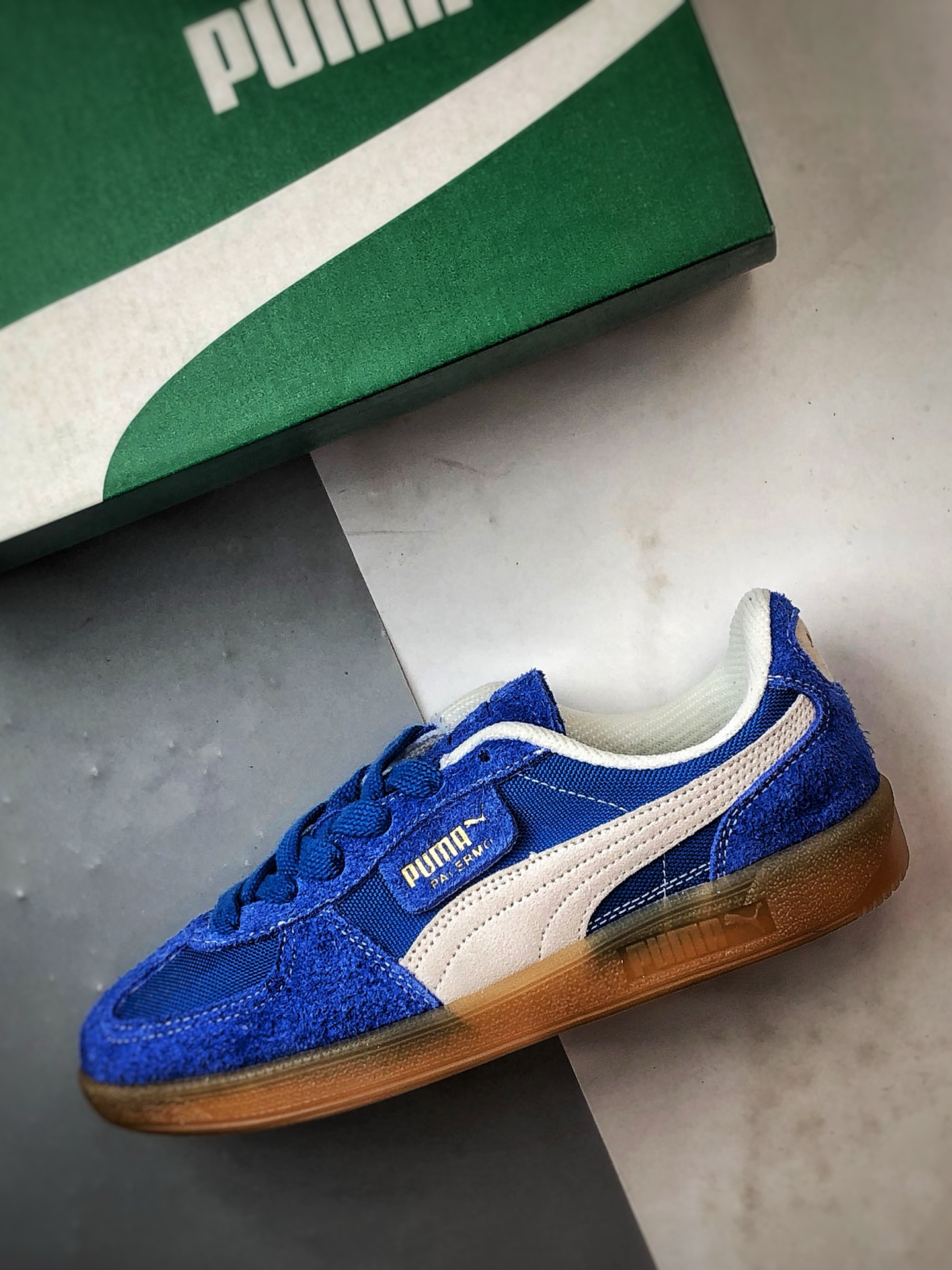 170 Puma Palermo 蓝米 舒适百搭低帮德训板鞋 396841-01