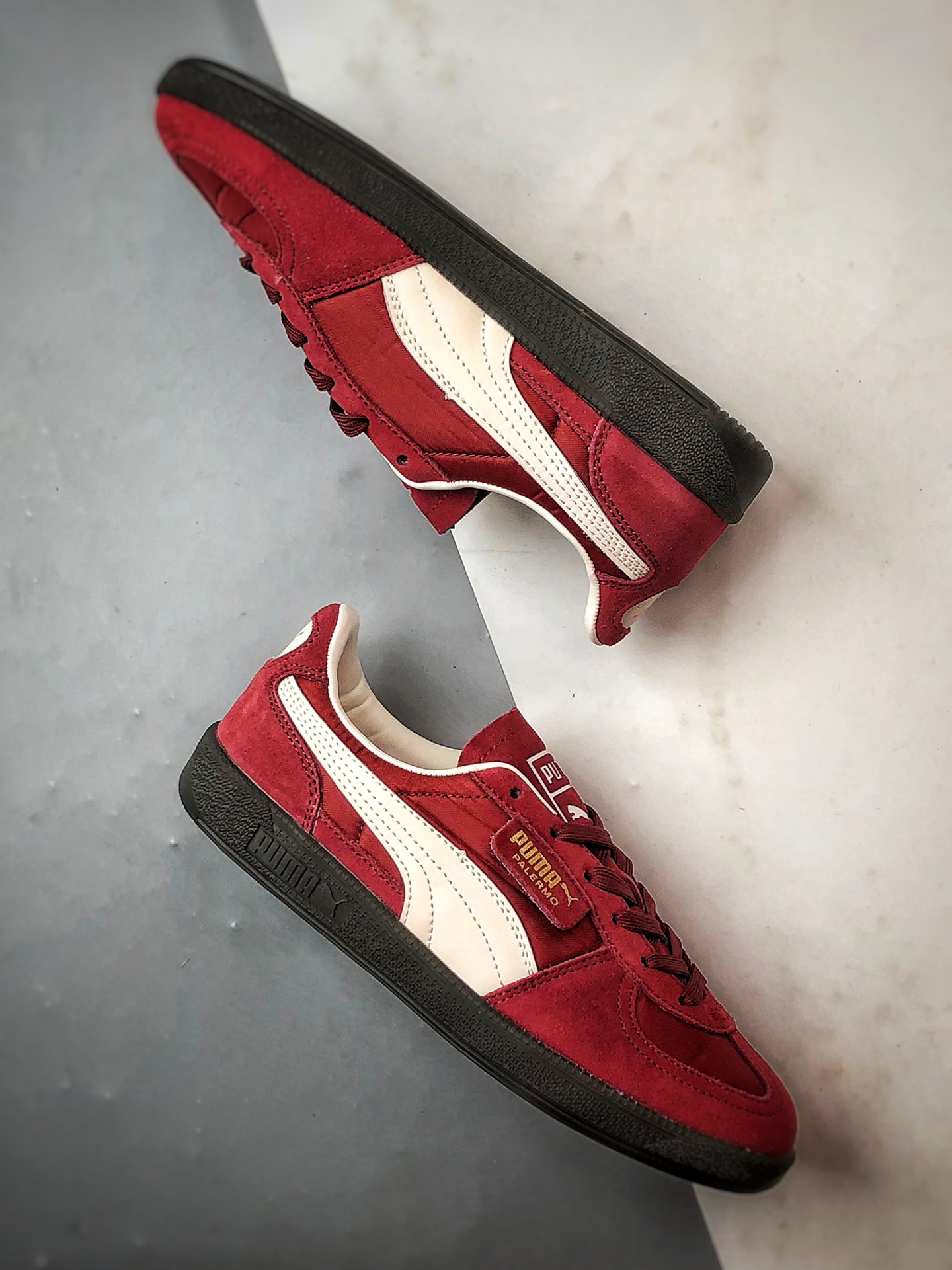 170 Puma Palermo 红色 舒适百搭低帮德训板鞋 383011-13