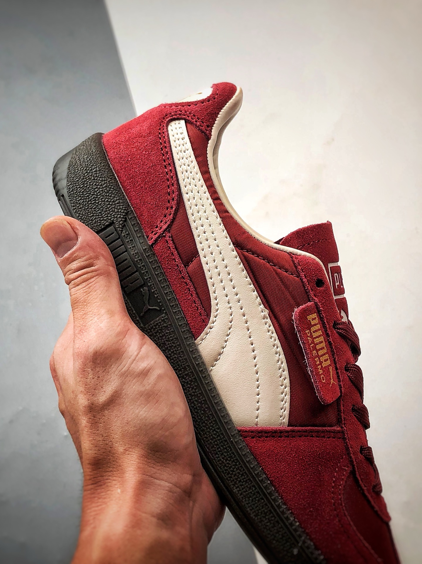 170 Puma Palermo 红色 舒适百搭低帮德训板鞋 383011-13