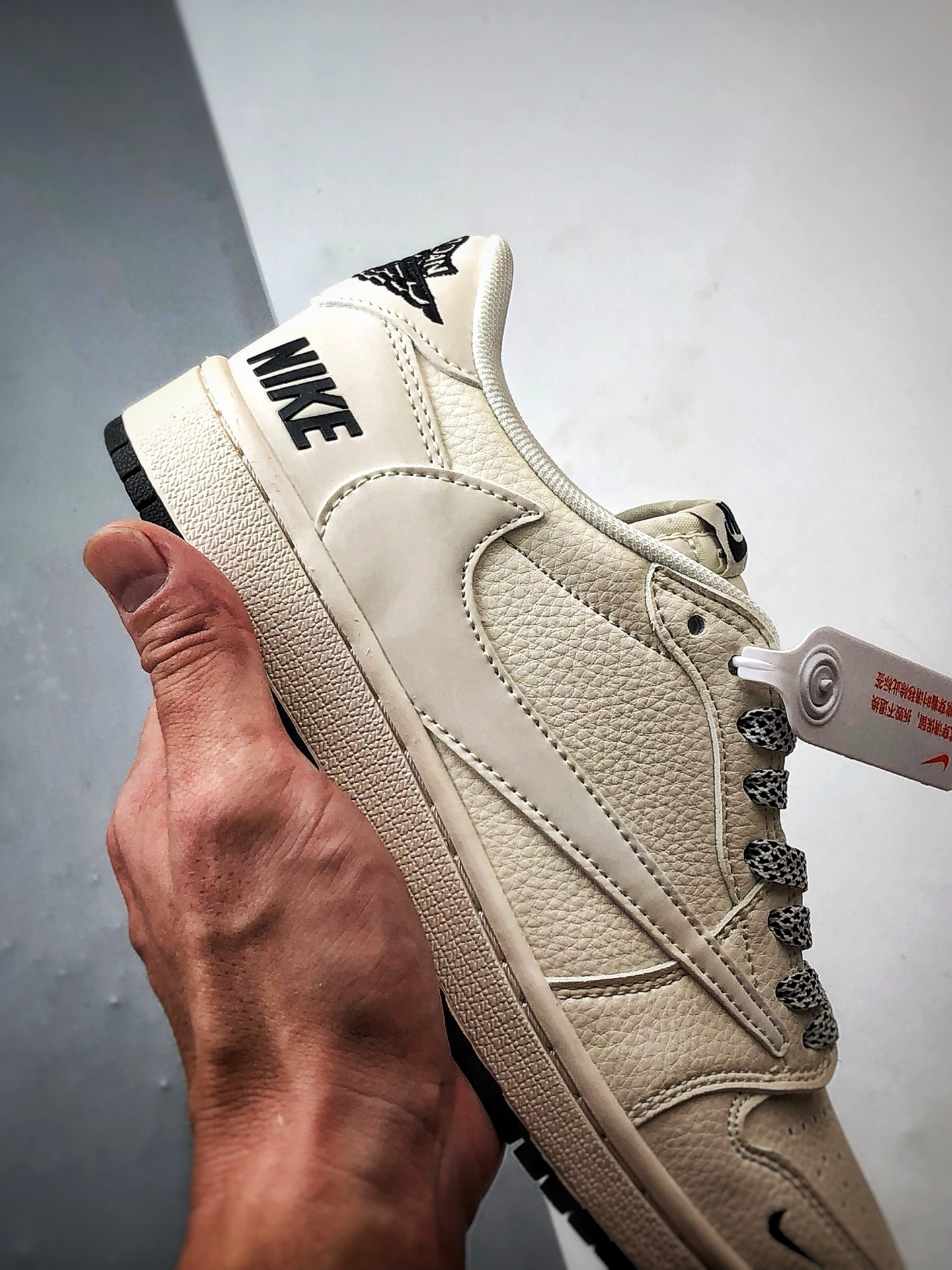 Air Jordan 1 Low ”高端定制” NK米白黑 JP1648-254-Top High Quatity Cheap Sneakers Fashion Clothing Clothes Bags handbags Shoes of all Brand wholesale With The best Quality And Beautiful Price from China Factory Chinese suppliers wholesaler seller Air Jordan 1 Low ”高端定制” NK米白黑 JP1648-254