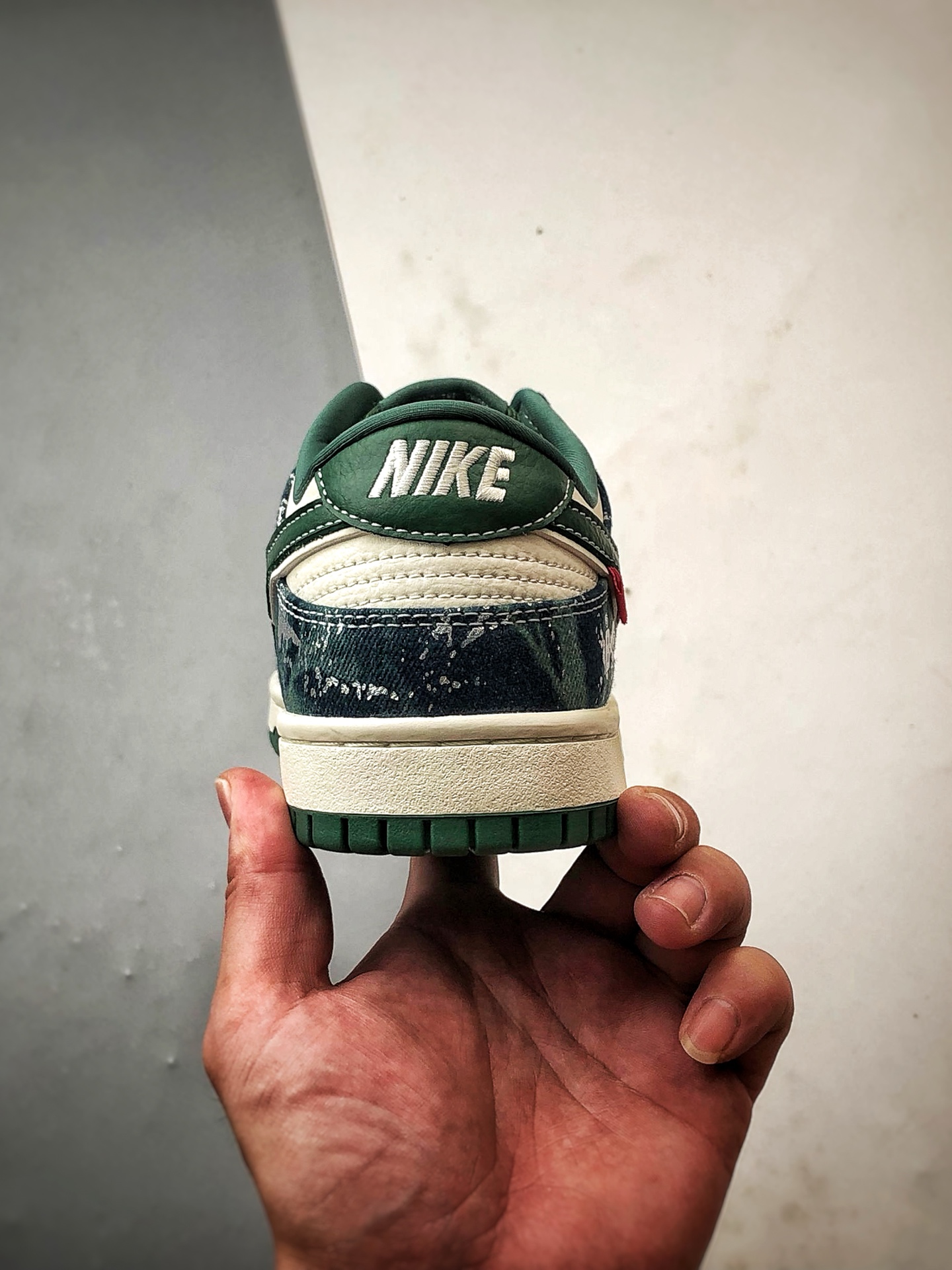 290 NK Dunk Low Retro ”DIY高端定制” Bape米白绿牛仔 低帮休闲运动板鞋 SC0601-465