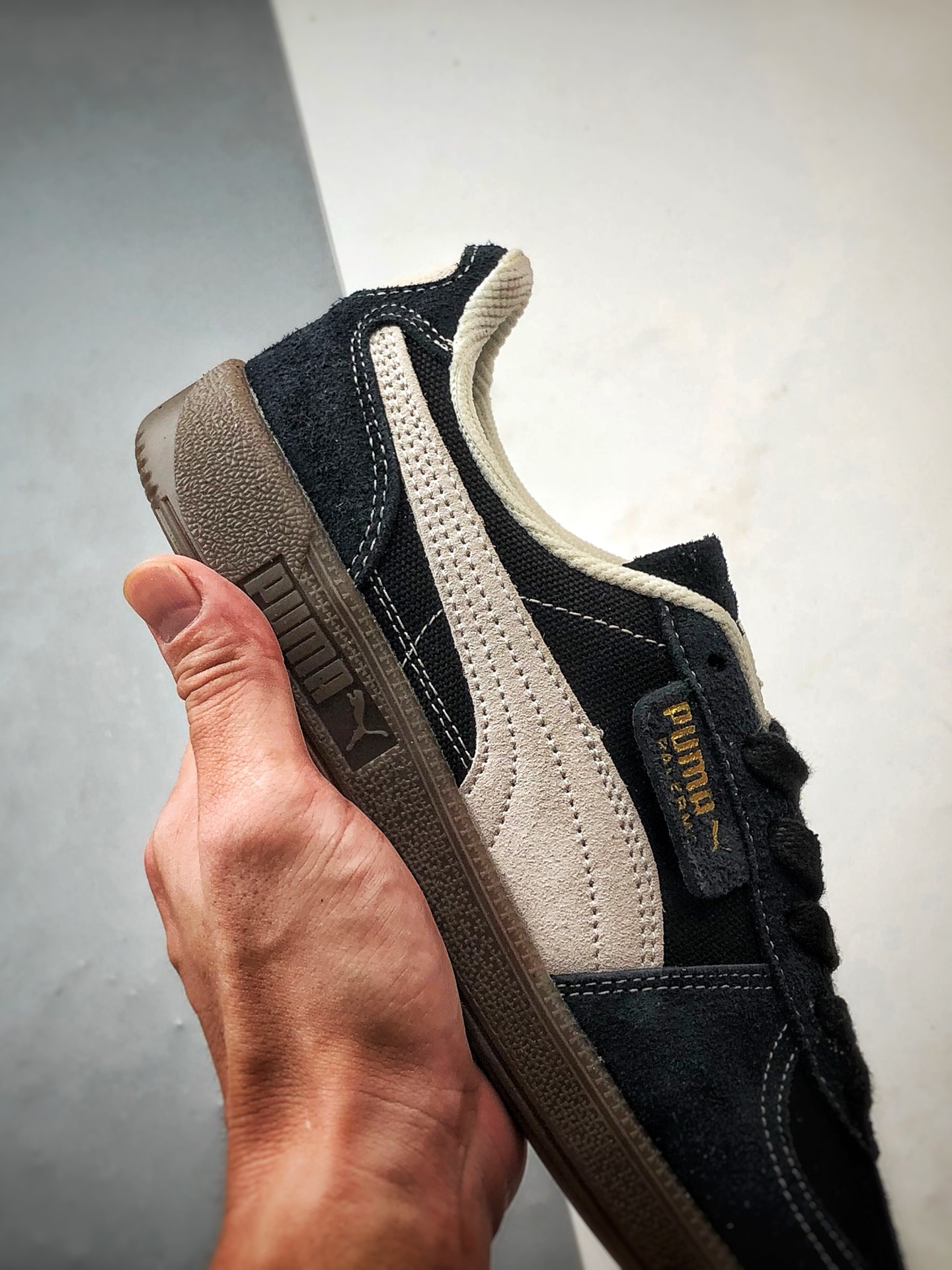 150 Puma Palermo 黑米 舒适百搭低帮德训板鞋 396841-01