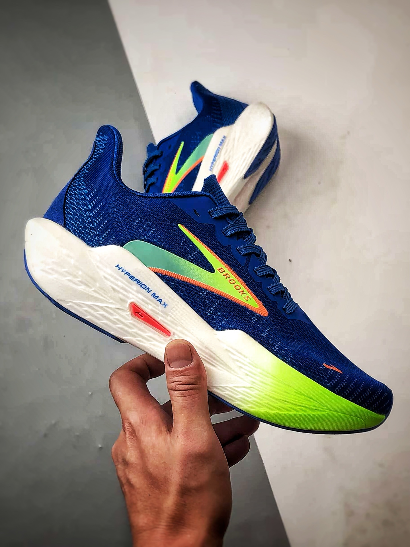 180 Brooks/布鲁克斯 Hyperion 2 蓝绿 马拉松竞速专业透气跑步鞋