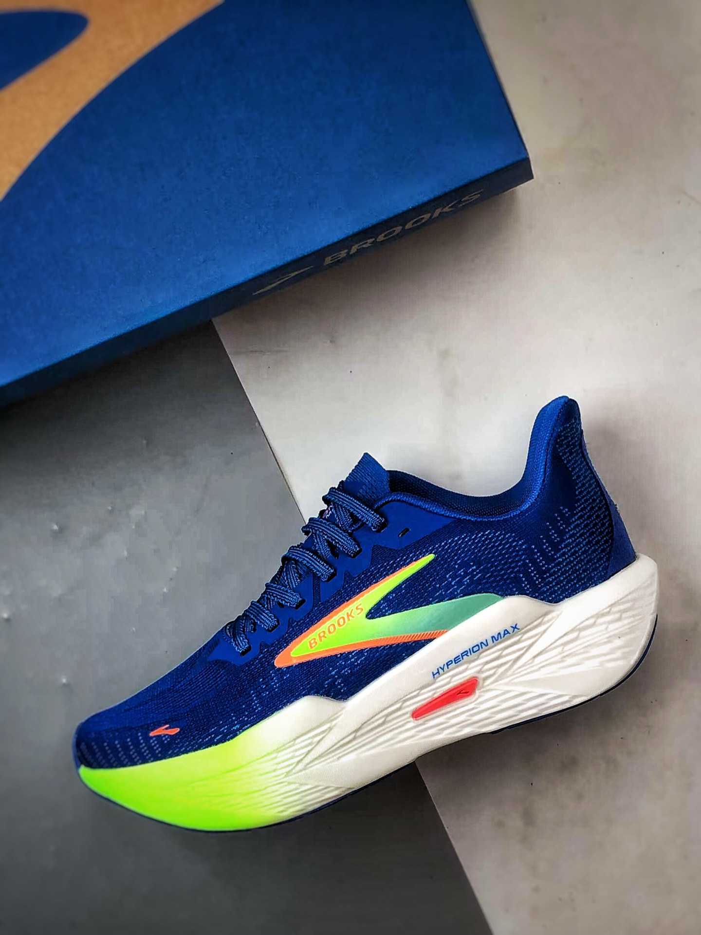 180 Brooks/布鲁克斯 Hyperion 2 蓝绿 马拉松竞速专业透气跑步鞋