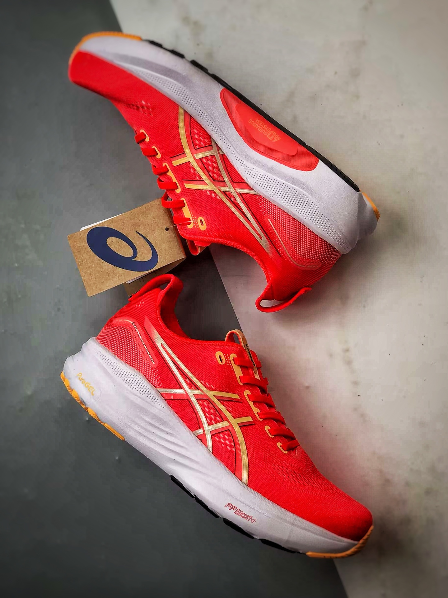 180 Asics Gel-Kayano 32 橙红色 卡亚诺32代有氧轻量运动慢跑鞋 1011C052-600