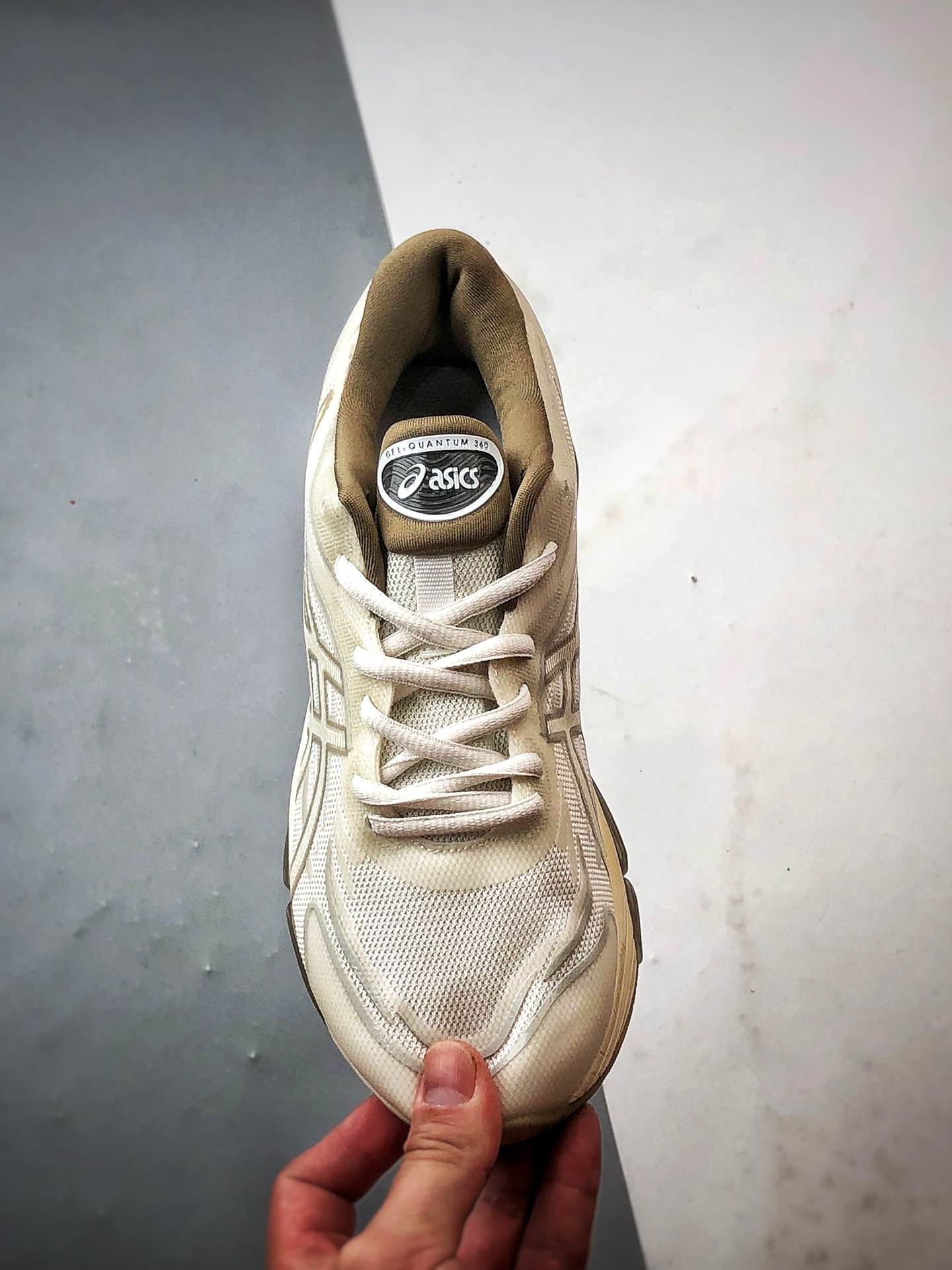 190 Asics Gel-Quantum 360 8 米白色 亚瑟士量子系列硅胶回弹休闲运动跑步鞋 1203A402-101