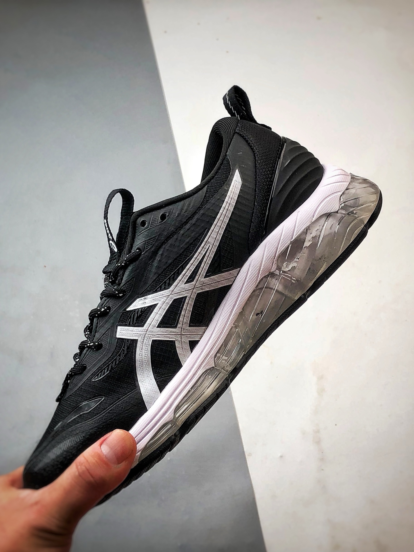 210 Asics Gel-Quantum 360 8 黑白 亚瑟士量子系列硅胶回弹休闲运动跑步鞋 1203A471-001