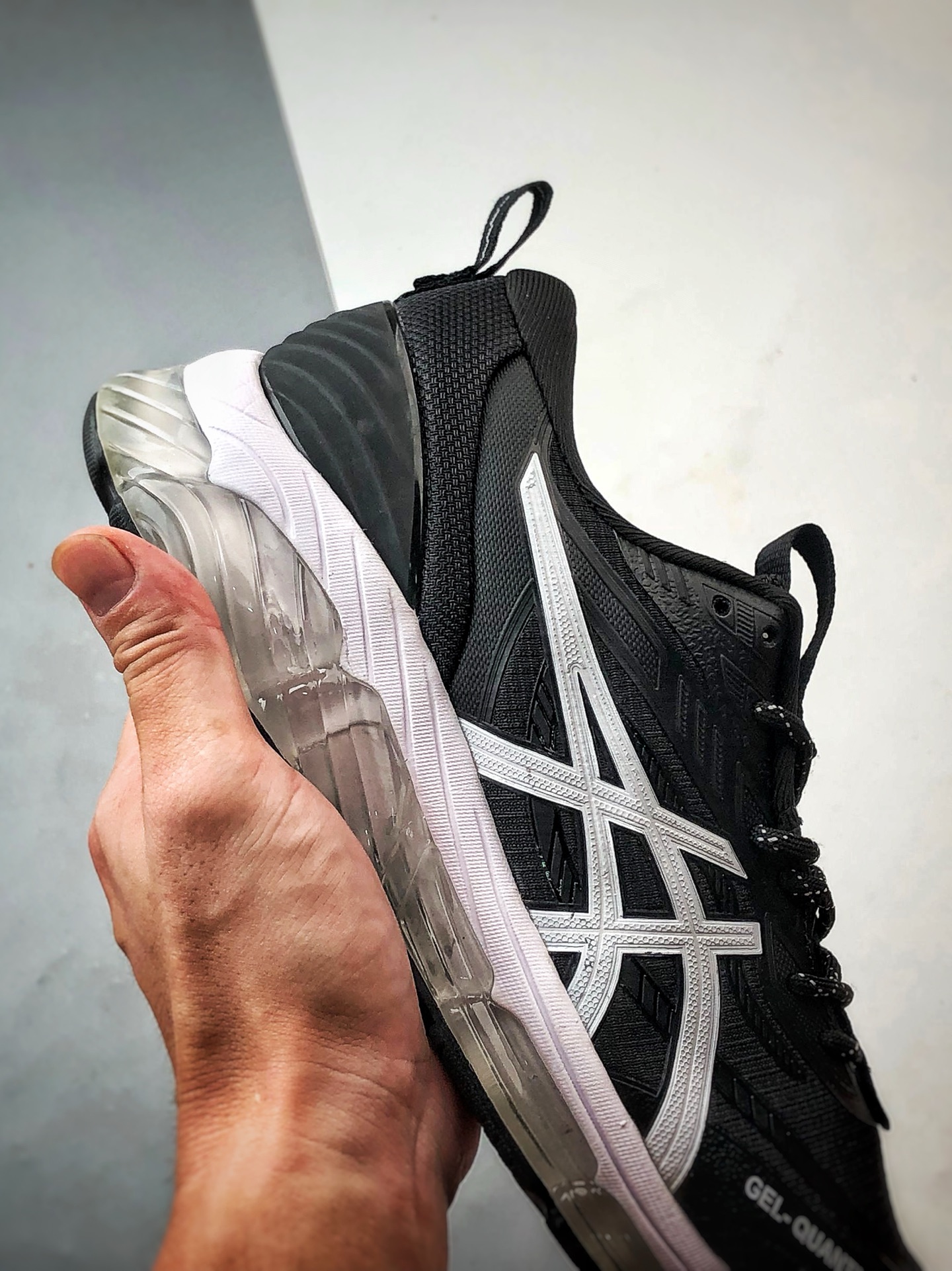 210 Asics Gel-Quantum 360 8 黑白 亚瑟士量子系列硅胶回弹休闲运动跑步鞋 1203A471-001