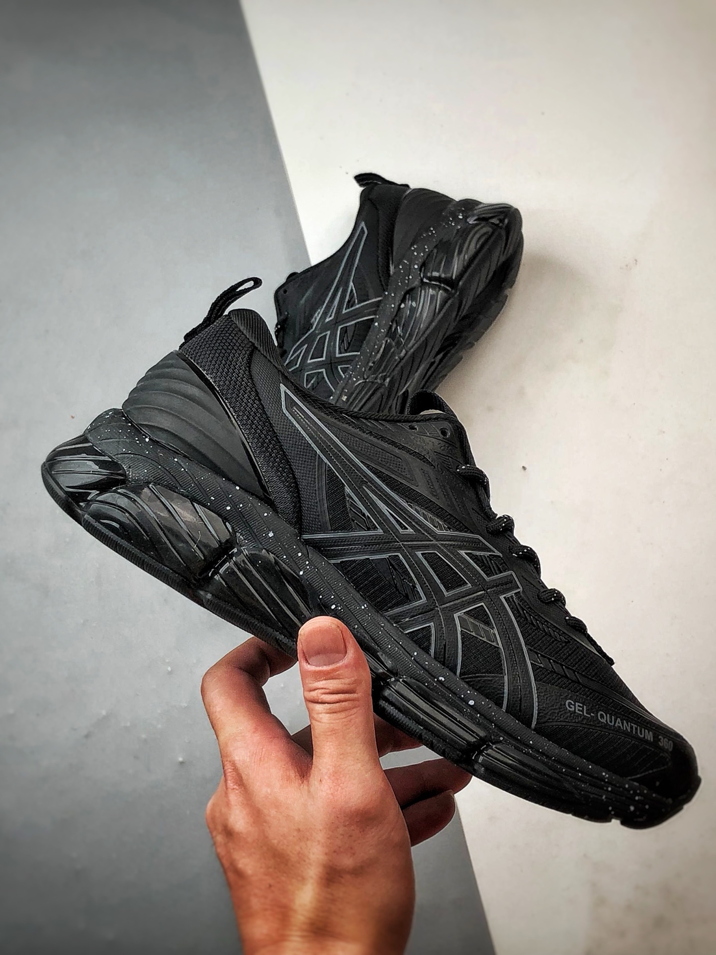210 Asics Gel-Quantum 360 8 黑色 亚瑟士量子系列硅胶回弹休闲运动跑步鞋 1203A471-400