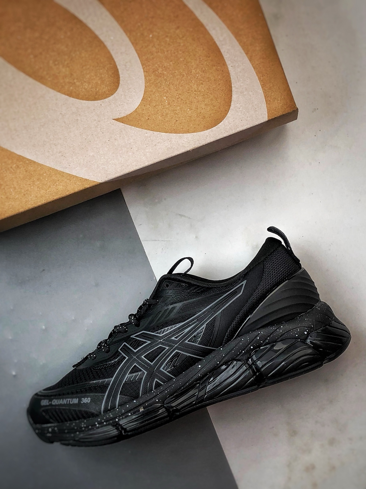 210 Asics Gel-Quantum 360 8 黑色 亚瑟士量子系列硅胶回弹休闲运动跑步鞋 1203A471-400