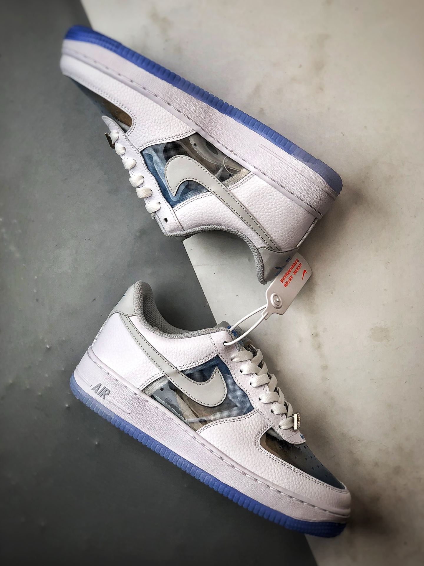 Air Force 1 '07 Low 透明拼接白蓝 IB5724-100