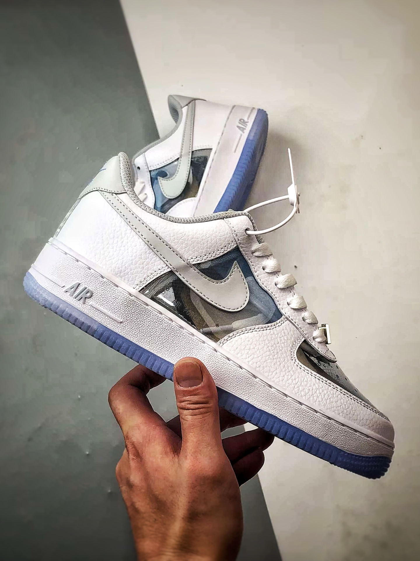 Air Force 1 '07 Low 透明拼接白蓝 IB5724-100