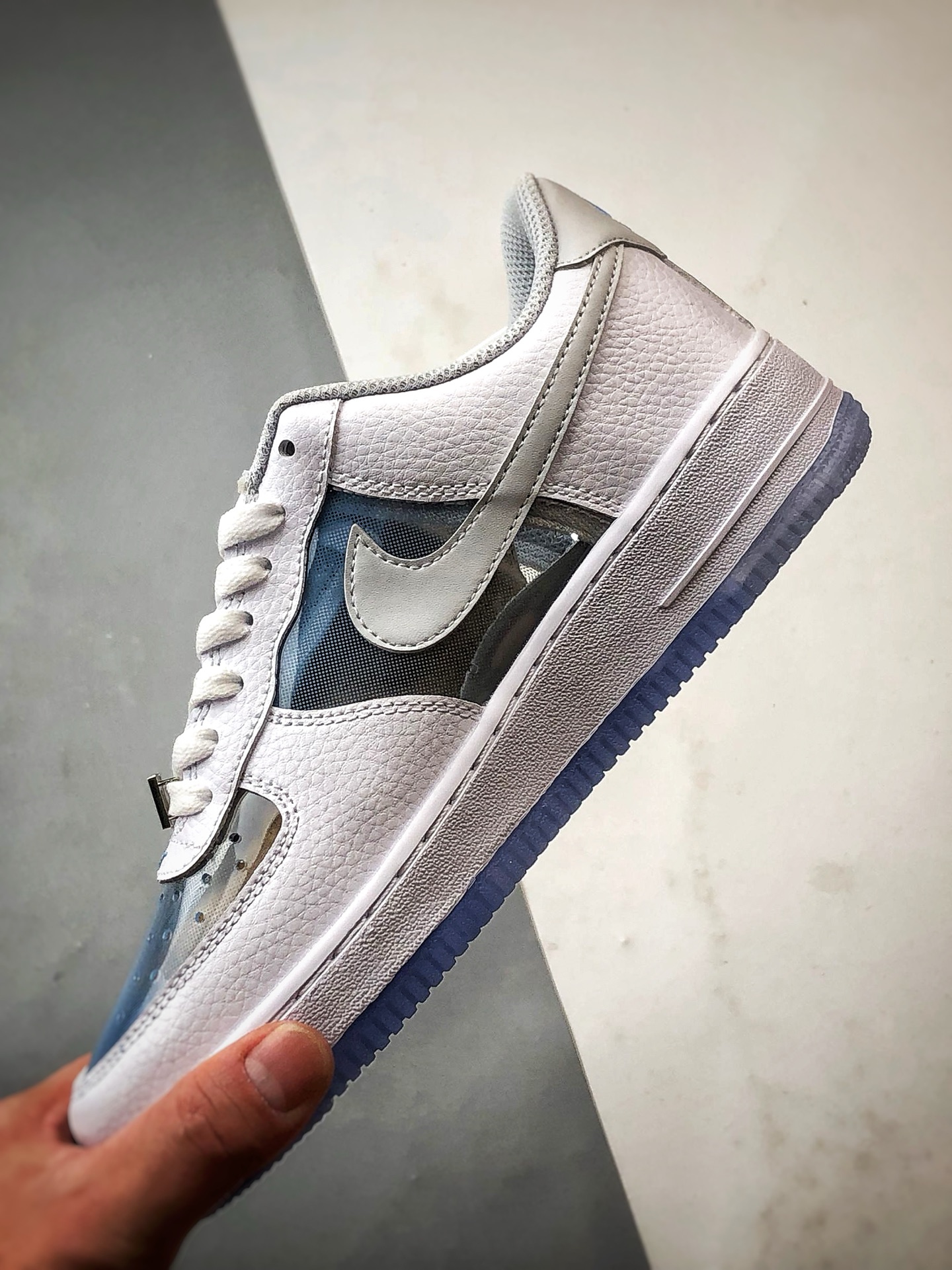 Air Force 1 '07 Low 透明拼接白蓝 IB5724-100