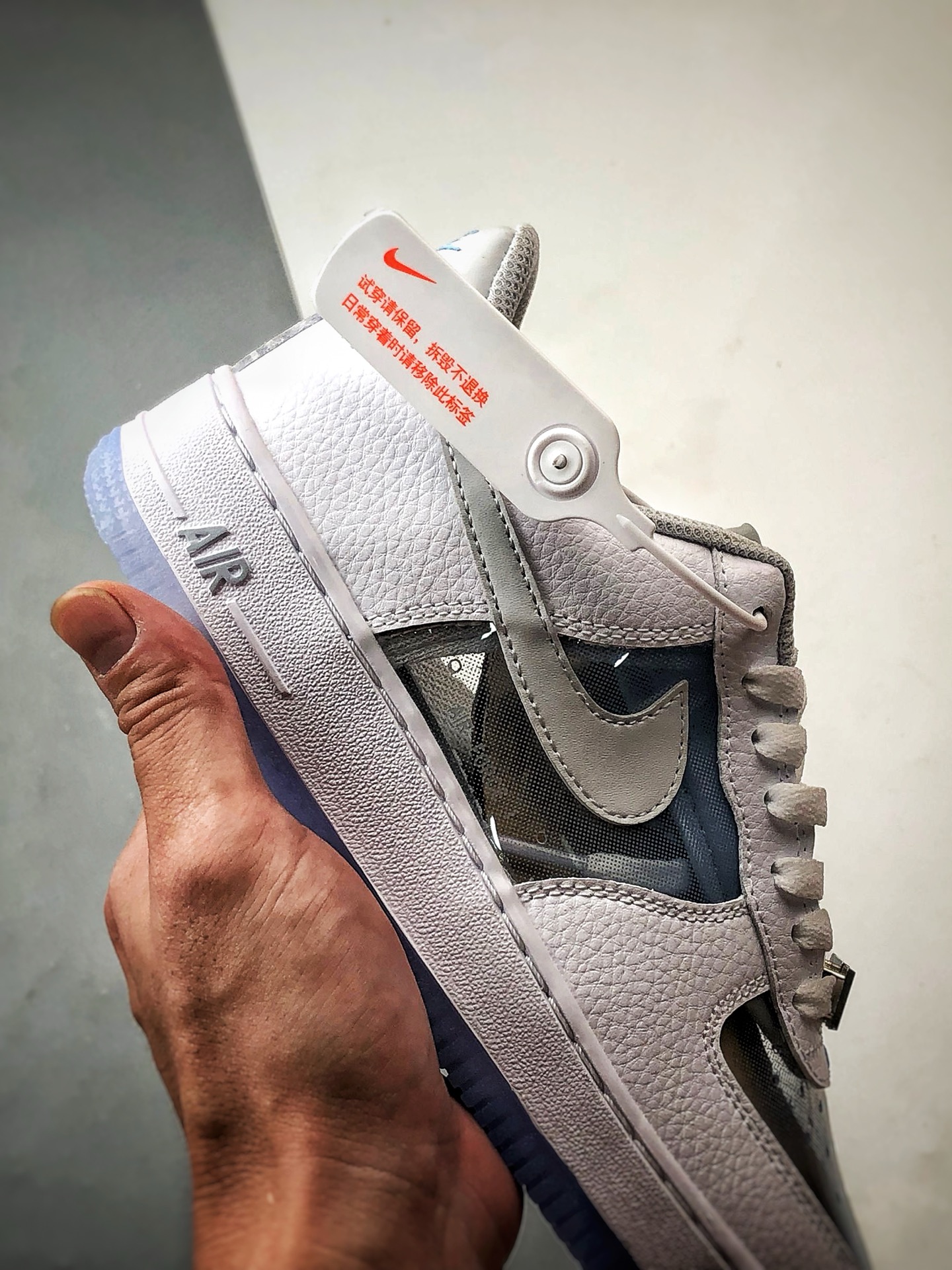 Air Force 1 '07 Low 透明拼接白蓝 IB5724-100