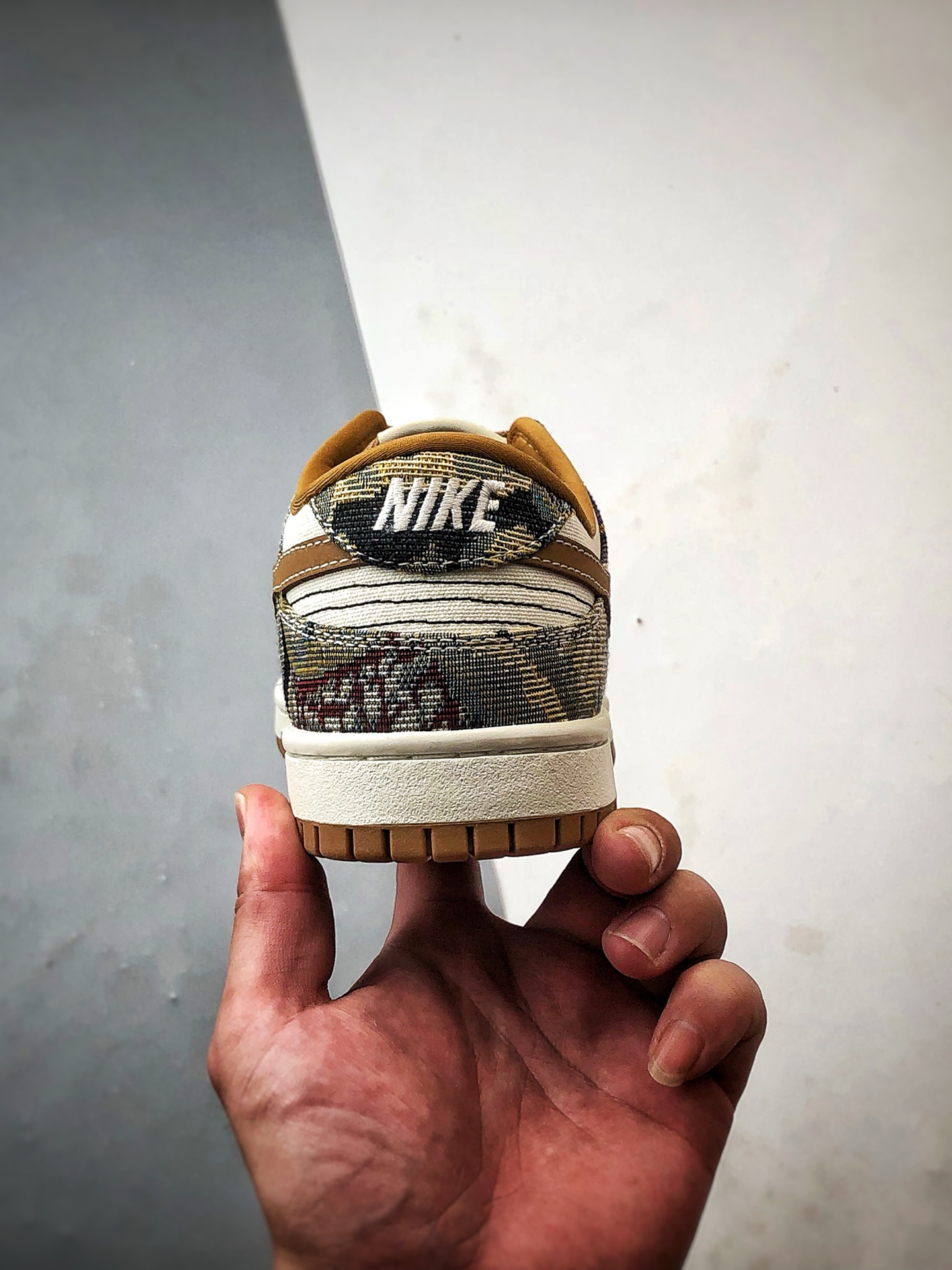 290 NK Dunk Low Retro ”DIY高端定制” 复古织布小熊白棕 低帮休闲运动板鞋 SC0601-459