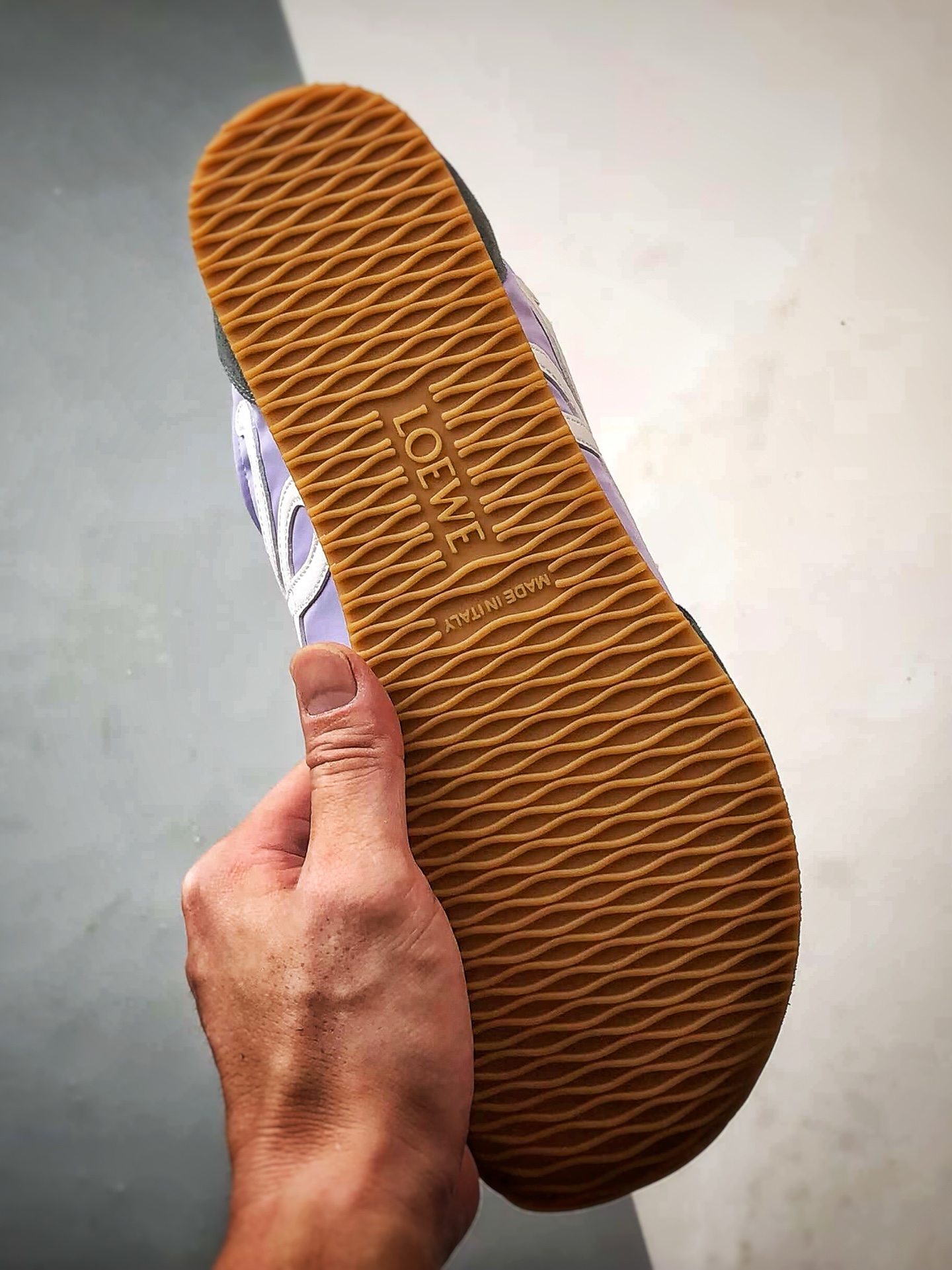 280 Loewe罗意威 Ballet Runner 2.0 紫灰色 复古薄底芭蕾舞风百搭运动休闲鞋 拼色德训鞋 阿甘鞋 小白鞋